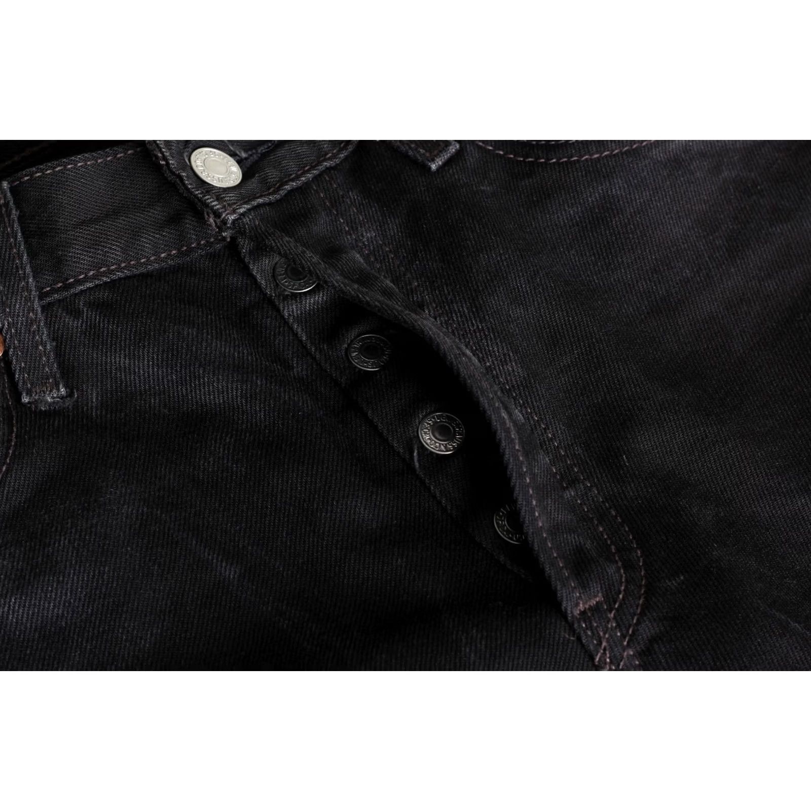 Levi's VINTAGE Levi's 501 Jeans Men 30x30 Regular Straight Denim Jeans Black Guatemala DZ7190 5-Pocket Mens Size US 30 / EU 46 - 6 Thumbnail