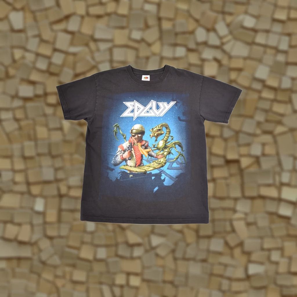 Fruit Of The Loom Fruit of the Loom Edguy Space Police World Tour 2014 T-Shirt Tee, Size M, Black, Men, 100% Cotton, Vintage? Size US M / EU 48-50 / 2 - 1 Thumbnail