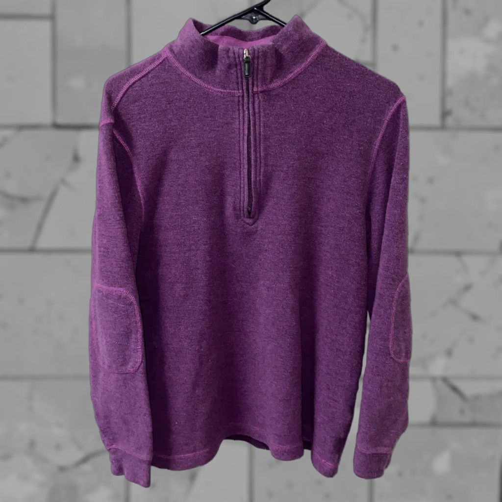 BUGATCHI Bugatchi Mens Purple 1/2 Zip Pullover Sweatshirt Size S Size US S / EU 44-46 / 1 - 1 Thumbnail