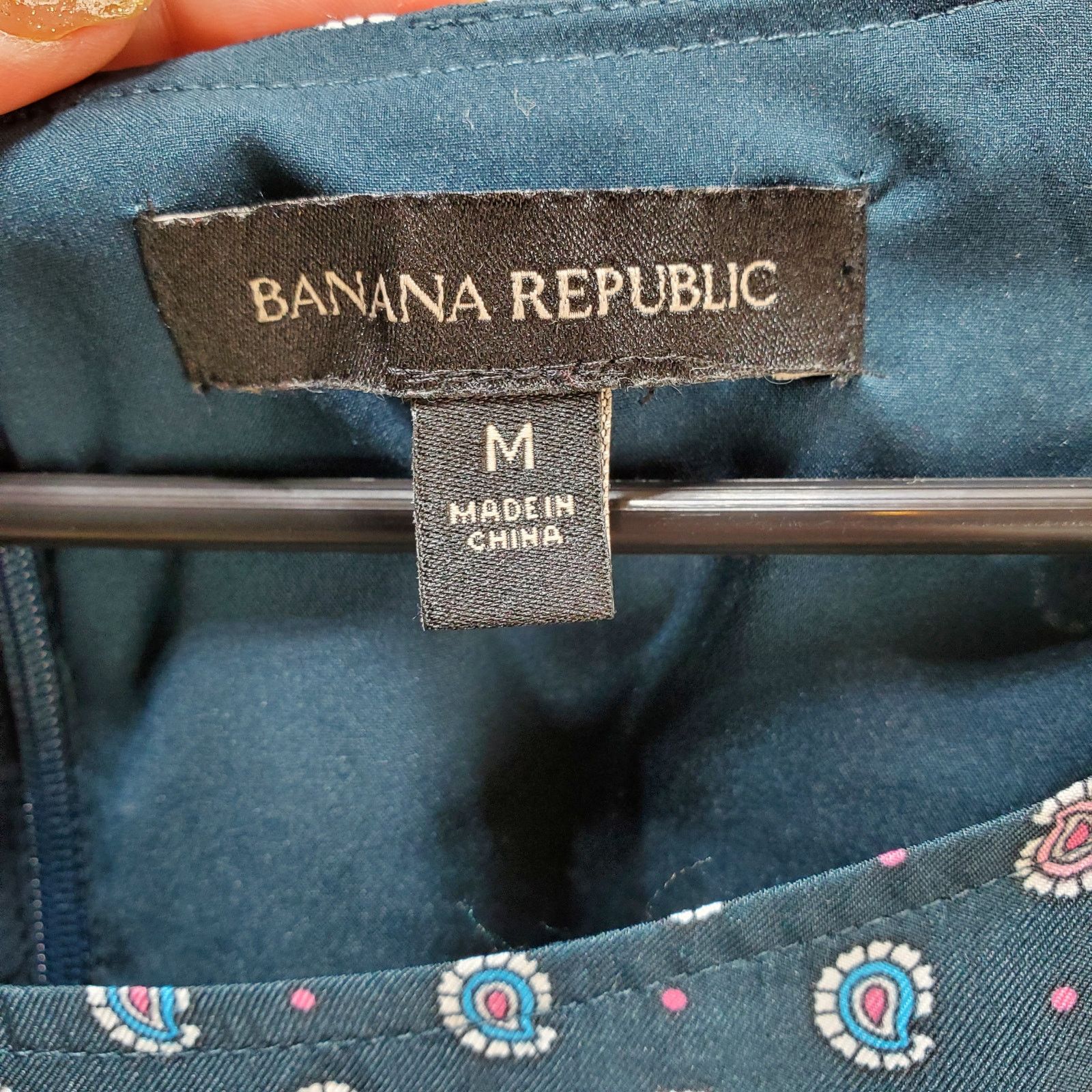 Banana Republic Banana Republic Dress Womens Medium Shift Midi Blue Size M / US 6-8 / IT 42-44 - 7 Thumbnail