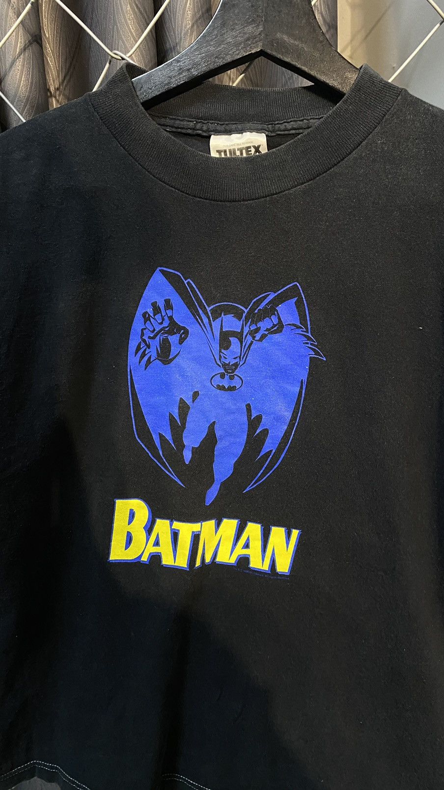 DC Comics × Vintage VINTAGE DC COMICS BATMAN BIG PRINT BLACK SMALL Size US S / EU 44-46 / 1 - 3 Thumbnail