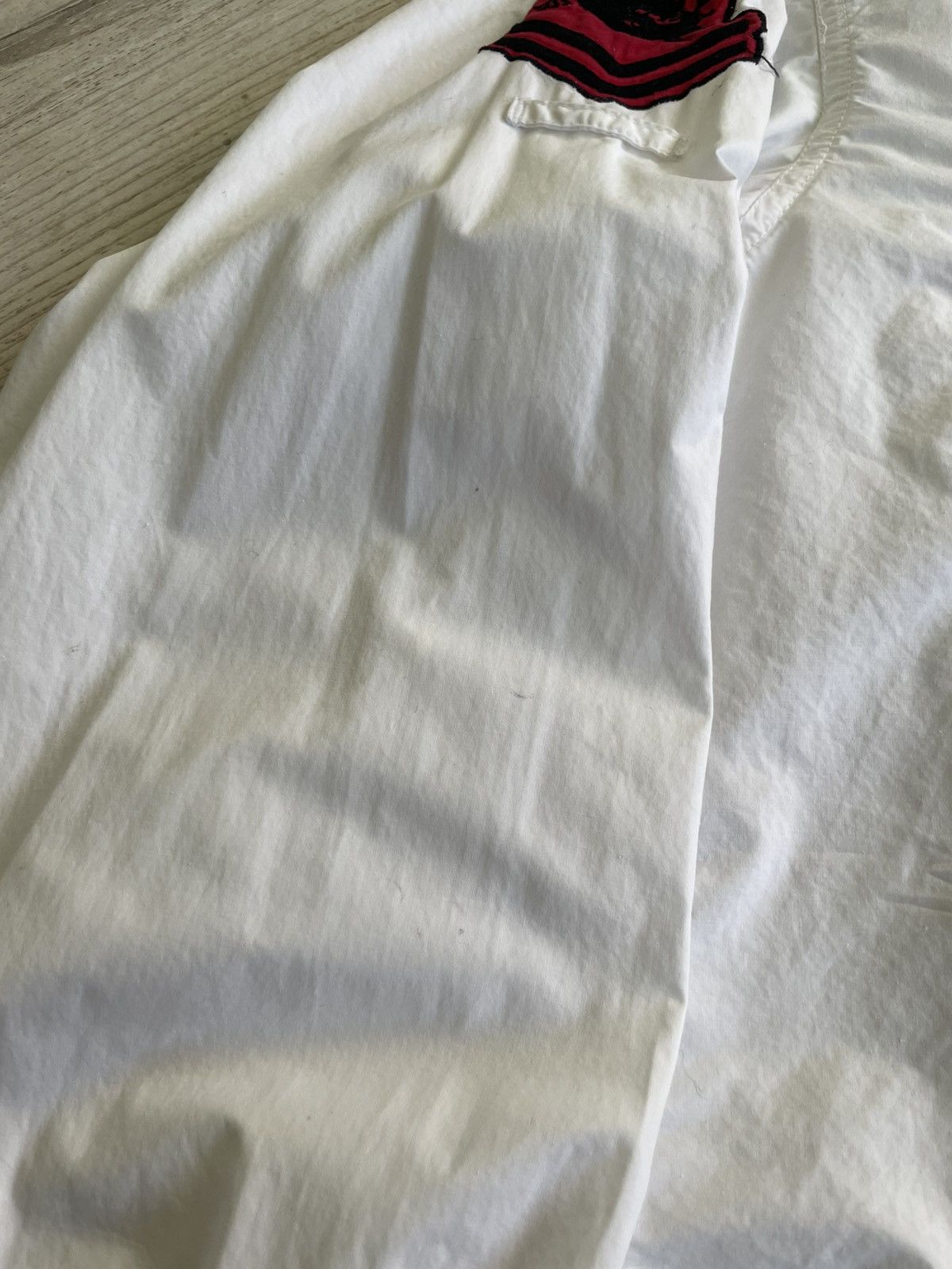 Maharishi Maharishi White Military Shirt w/ Red Dragon Patches Size US M / EU 48-50 / 2 - 13 Thumbnail