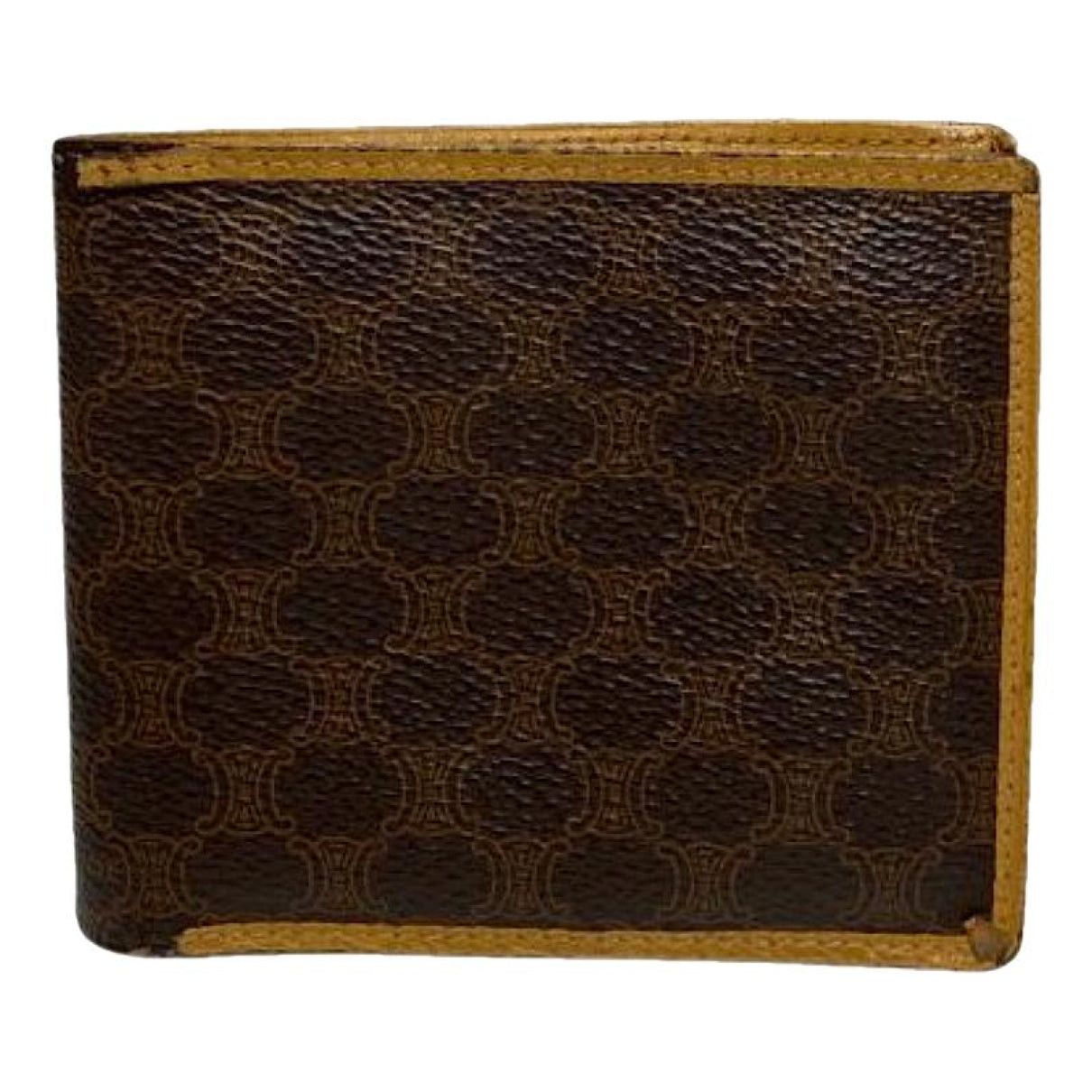 Celine Triomphe Vintage Brown Leather Wallet Size ONE SIZE - 1 Thumbnail