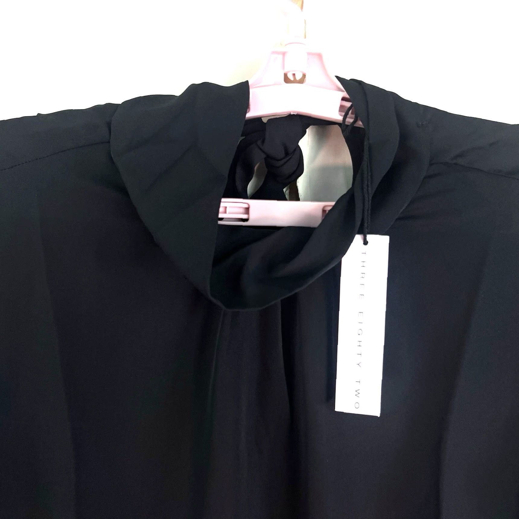 Vintage Three Eighty Two Nora Puff Sleeve Turtleneck Blouse Womens XS Black Size XS / US 0-2 / IT 36-38 - 3 Thumbnail