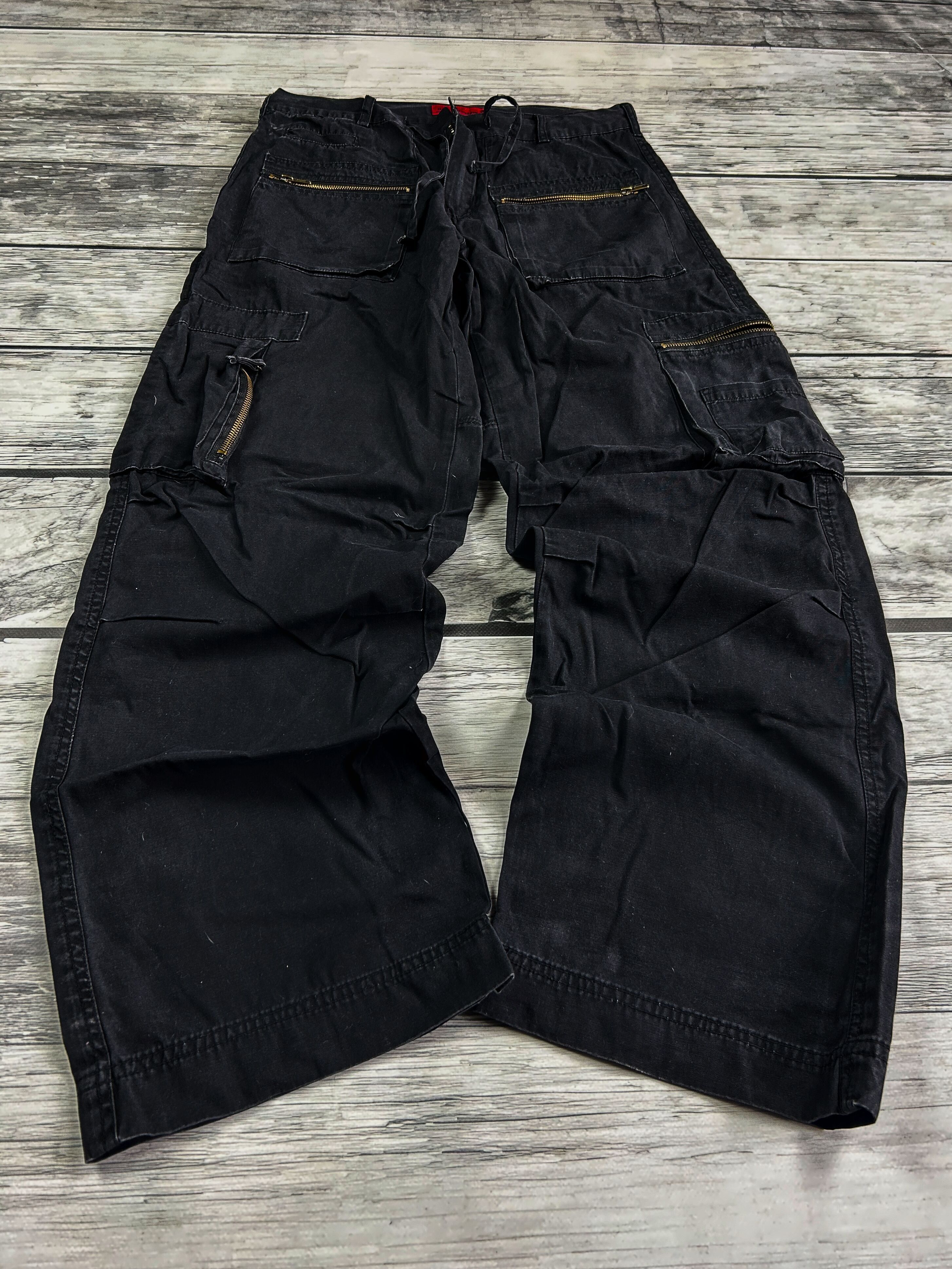 Japanese Brand VTG CRAZY JUNYA WATANABE YOHJI YAMAMOTO STYLE CARGO JEANS Size US 32 / EU 48 - 1 Thumbnail