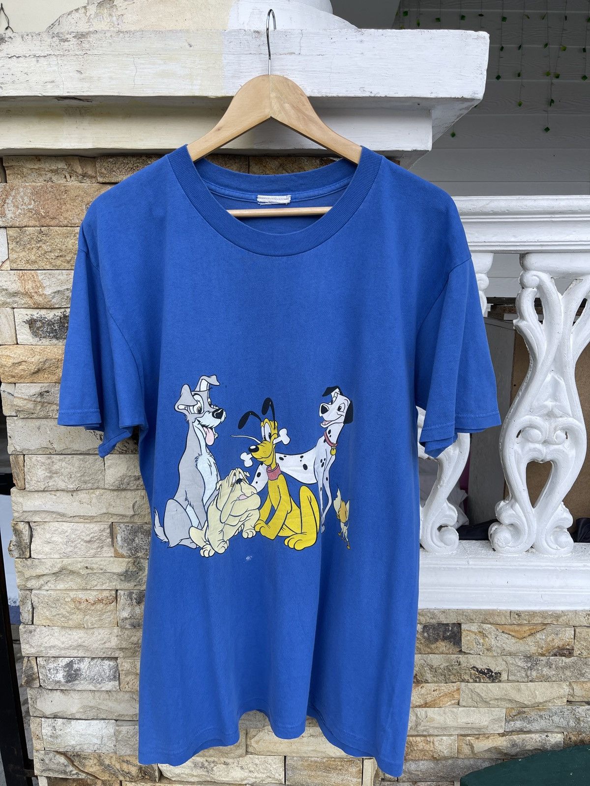image of Cartoon Network x Disney vintage Disney 101 Dalmatian Tee in Blue, Men's (Size Large)