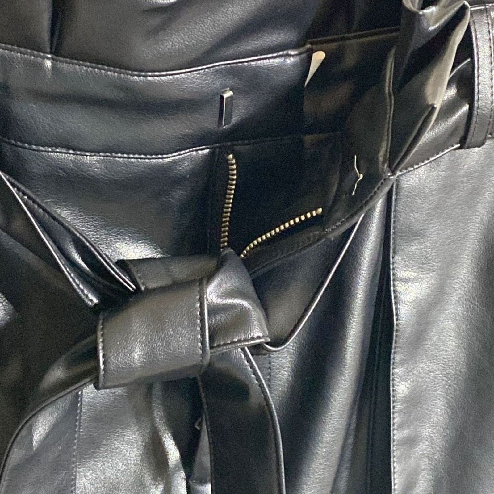 Other Gilli Womens Black Faux Leather A-Line Mini Skirt Size S NWT Size 27" / US 4 / IT 40 - 5 Thumbnail