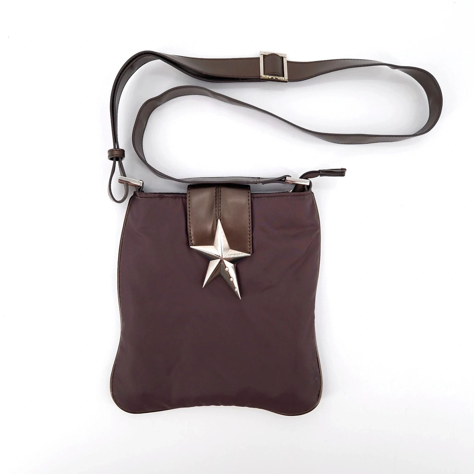 image of Vintage Mugler Shoulder Crossbody Bag in Brown, Men's
