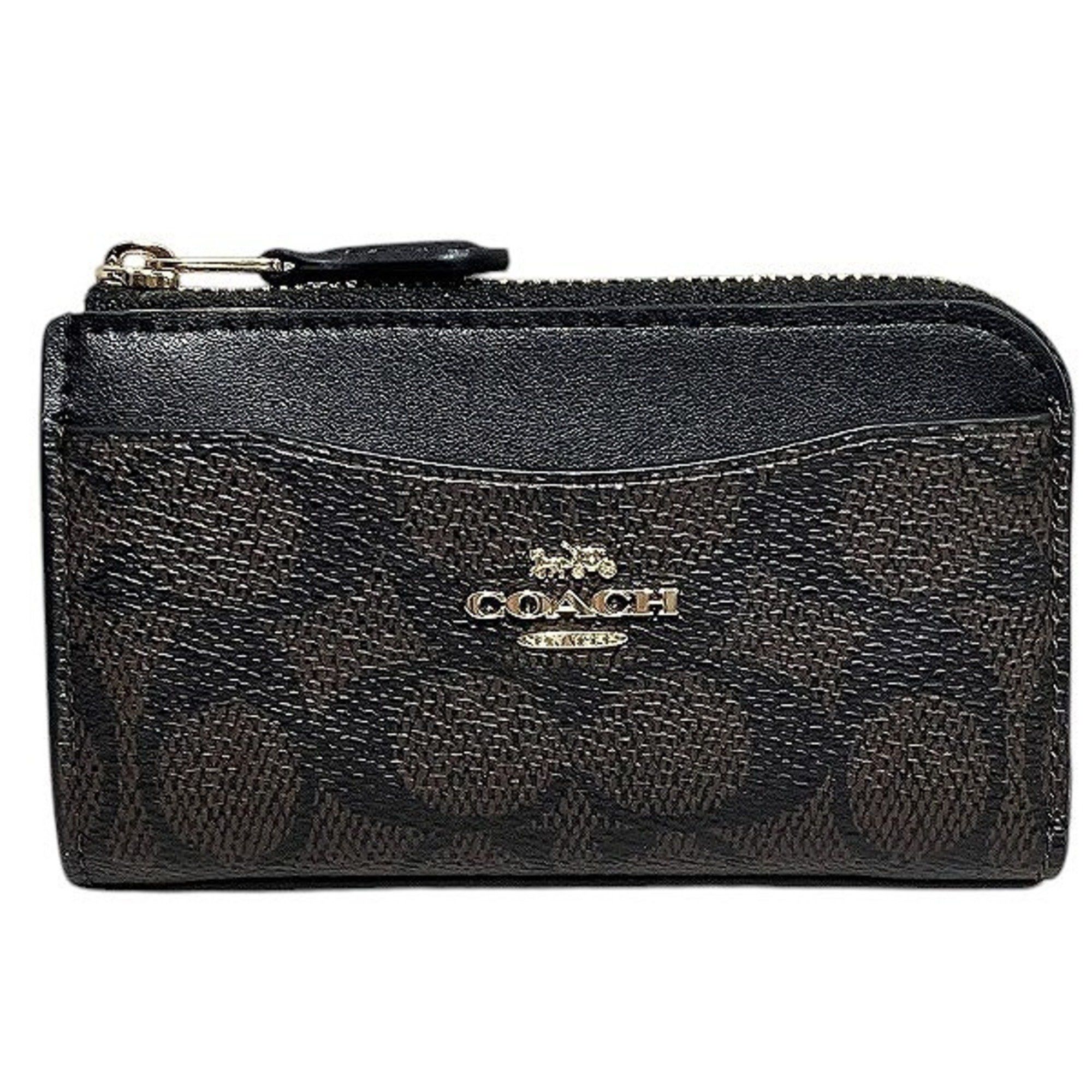 Coach Coach Signature CW-427 Business Card Holder/Card Case Wallet/Coin Men's Women's Wallet Size ONE SIZE - 1 Thumbnail