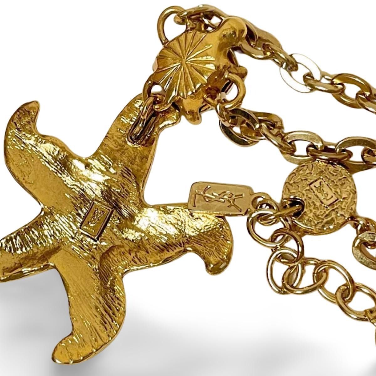 Yves Saint Laurent MINT. Vintage Yves Saint Laurent necklace with starfish top Size ONE SIZE - 3 Thumbnail