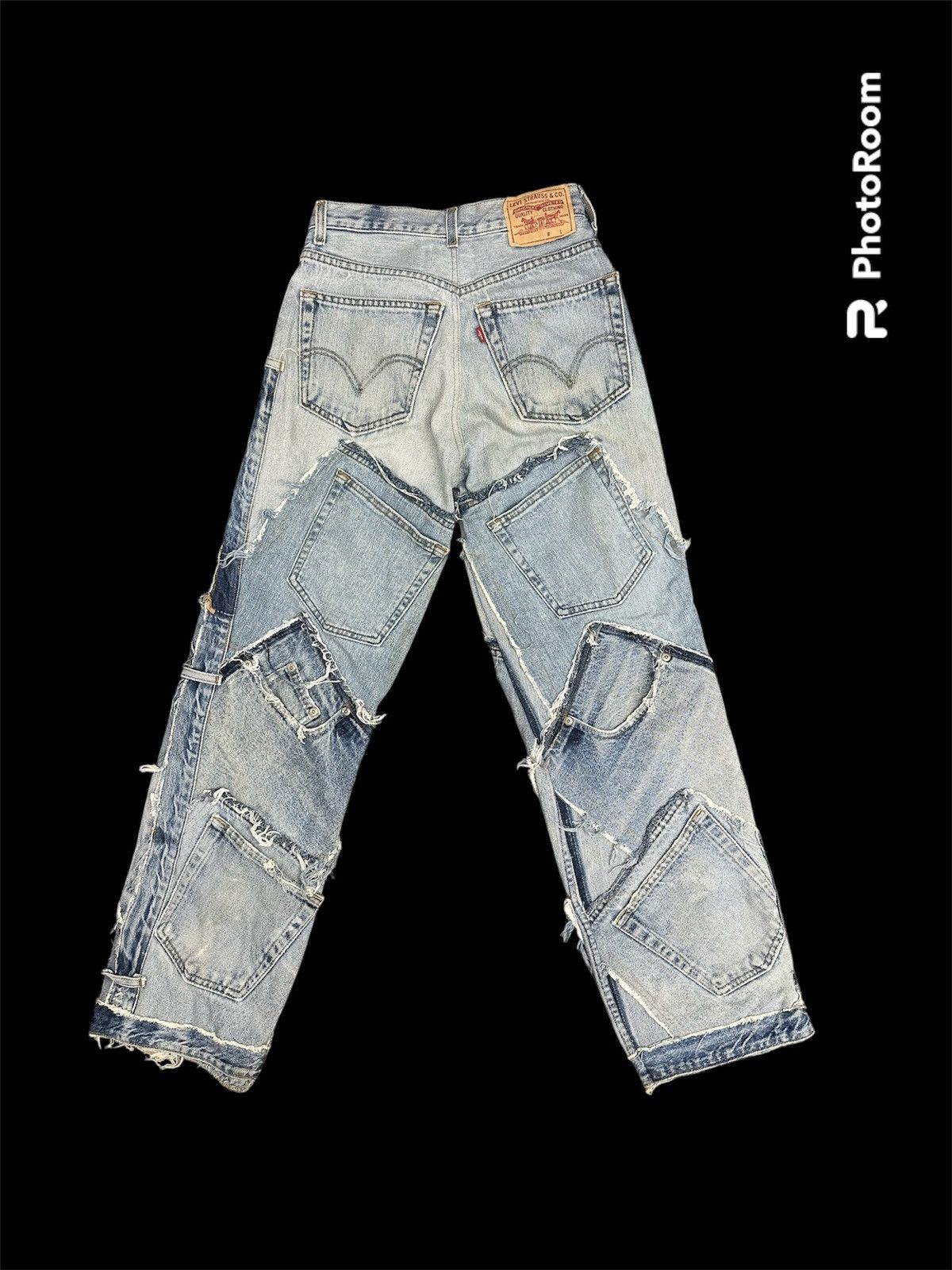 Levi's × Levi's Vintage Clothing Patchwork Upcycled Levi’s Denim Jeans Size 24" / US 00 / IT 34 - 1 Thumbnail