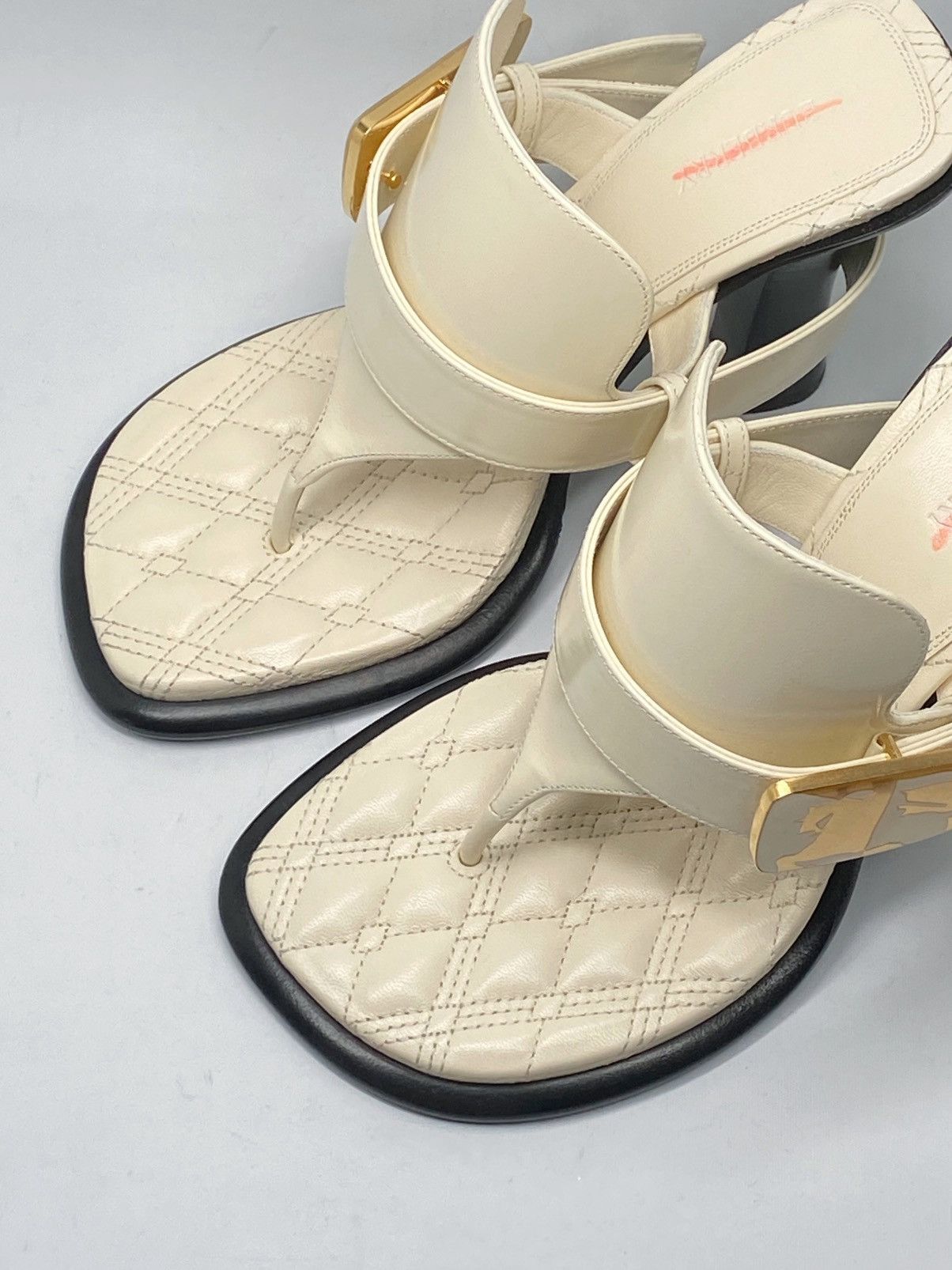 Burberry Burberry 100mm Bay leather mules size 36 Size US 6 / IT 36 - 5 Thumbnail