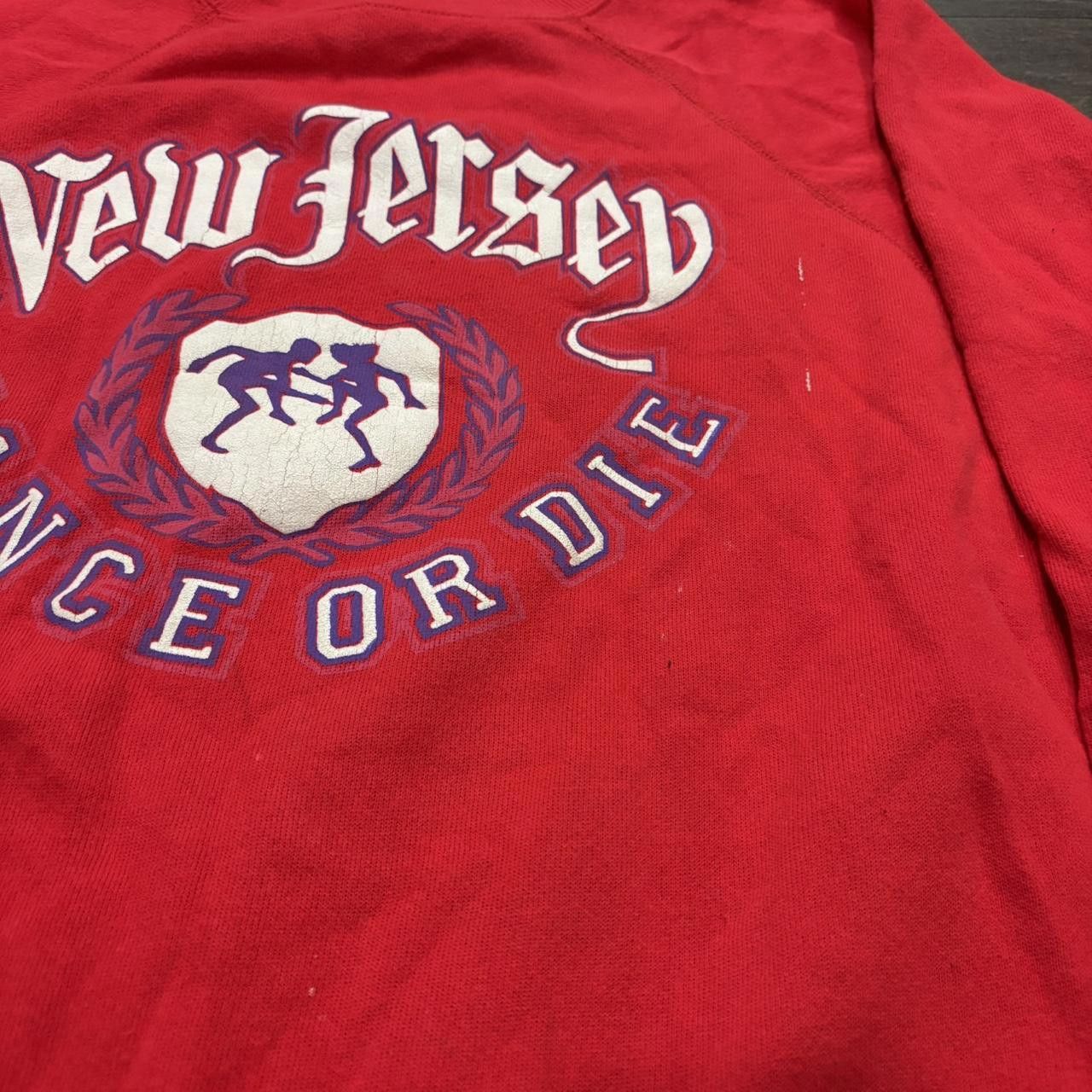 Hanes Vintage New Jersey dance or die crewneck sweatshirt 90s L/XL Size US XL / EU 56 / 4 - 4 Thumbnail