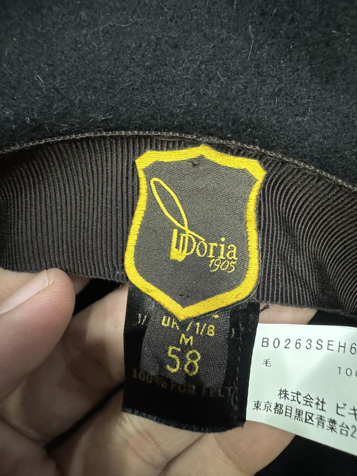 Other DORIA 1905 WIDE BRIM FEDORA HAT SIZE 58 Size ONE SIZE - 5 Thumbnail
