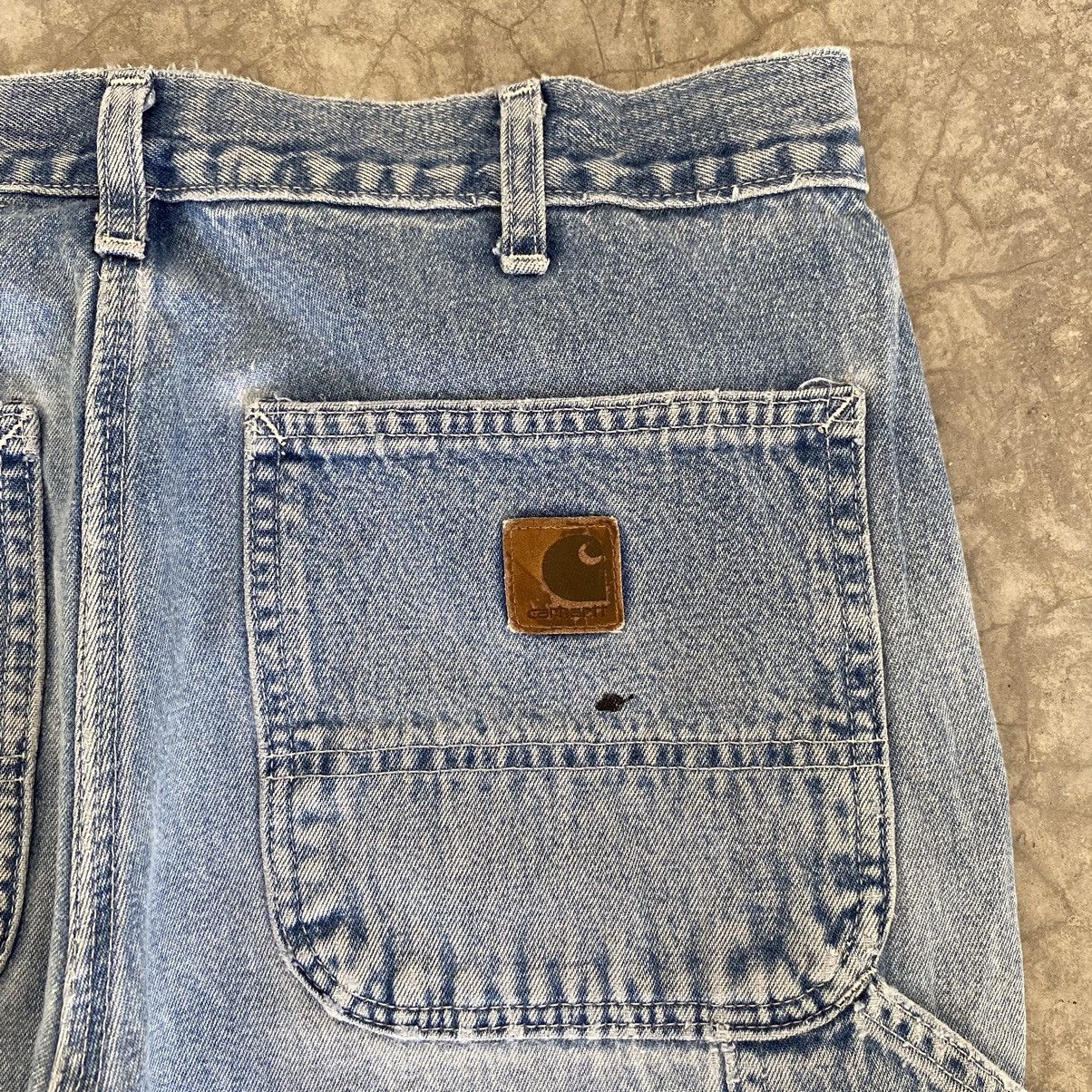 Carhartt Size 31x29 VTG Carhartt Faded Blue Carpenter Denim Jeans Size US 31 - 21 Thumbnail