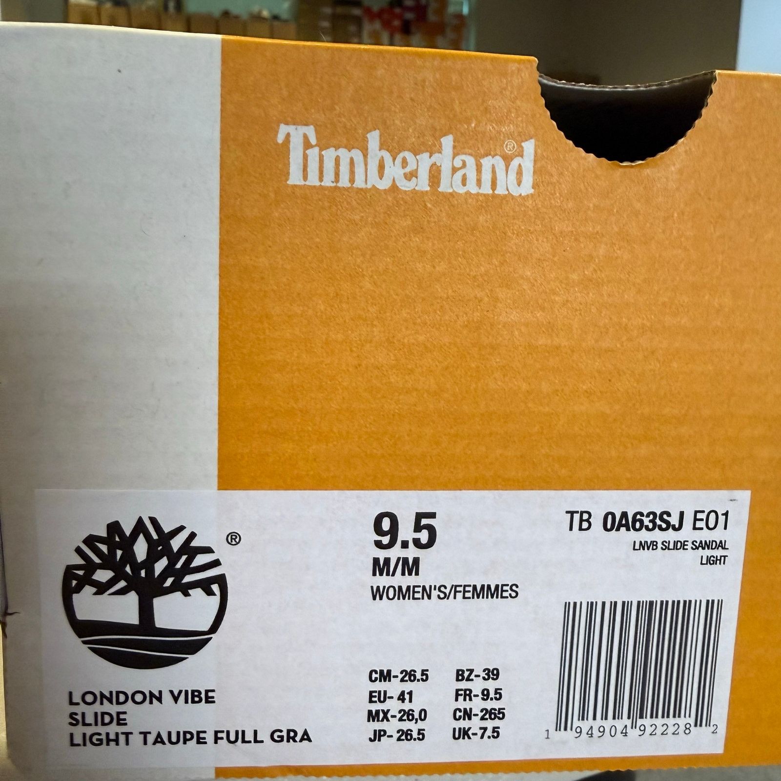 Timberland TIMBERLAND WOMEN'S 9.5 LONDON VIBE SLIDE LIGHT TAUPE FULL Size US 9.5 / IT 39.5 - 8 Thumbnail