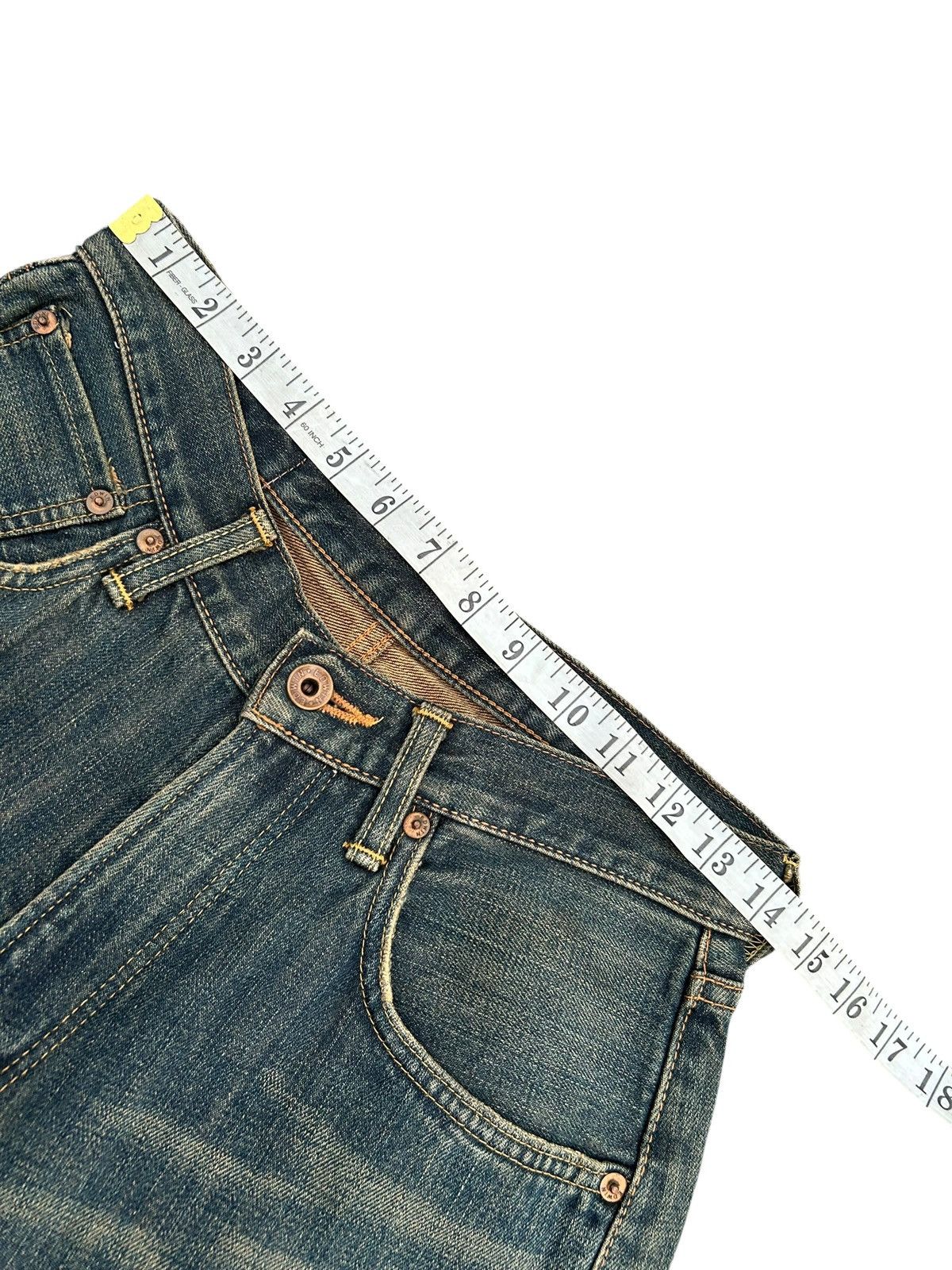 Kapital VINTAGE EDWIN 505 SELVEDGE BAGGY RUSTY DISTRESSED DENIM JEAN Size US 28 / EU 44 - 11 Thumbnail