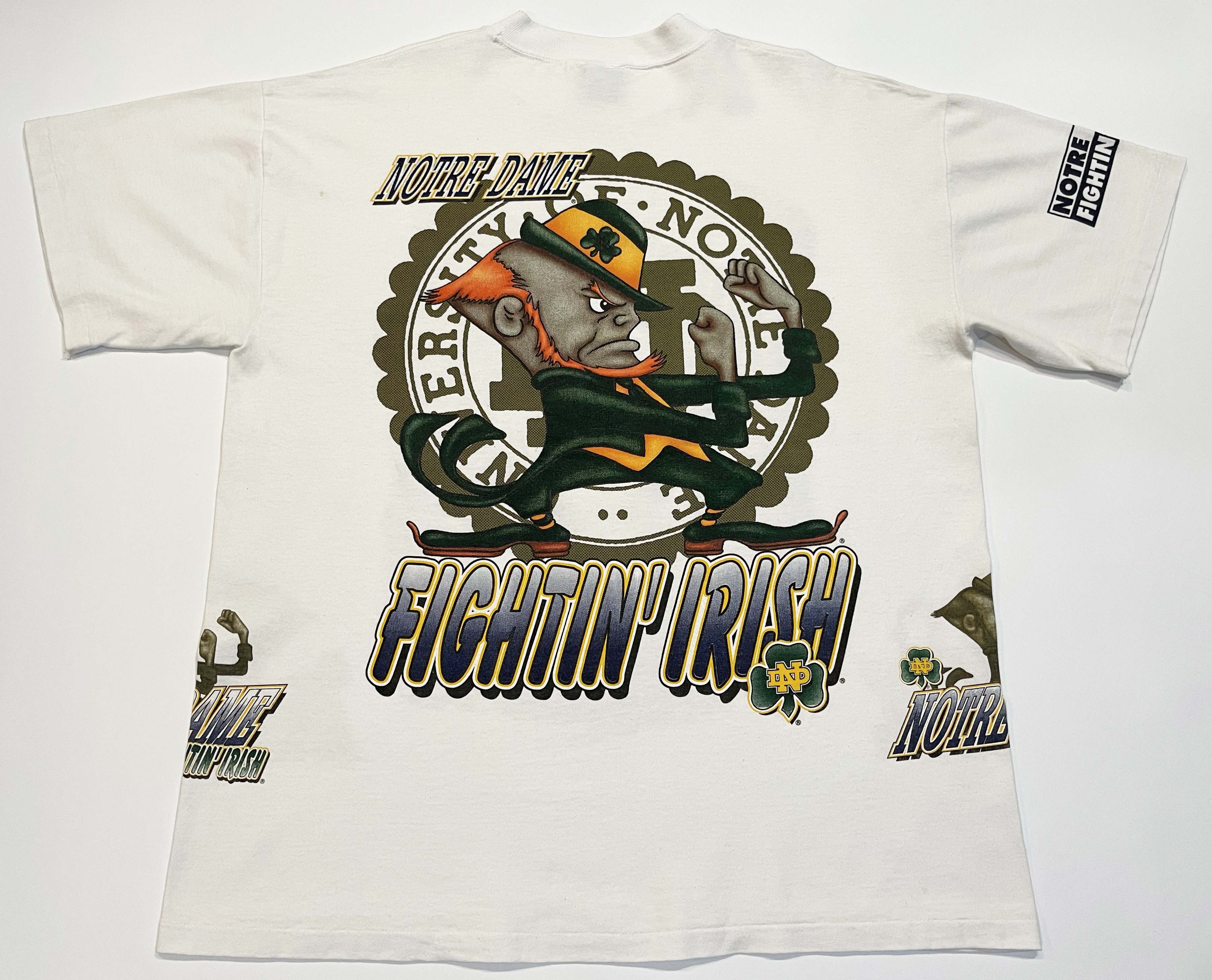 NCAA × Vintage Vintage Bulletin Athletic Notre Dame Fighting Irish T-Shirt Size US XL / EU 56 / 4 - 5 Thumbnail