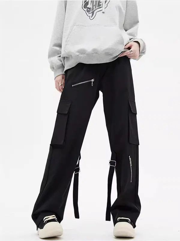 VIBE Black High Street Vintage Loose Casual Pants Size US 30 / EU 46 - 7 Thumbnail