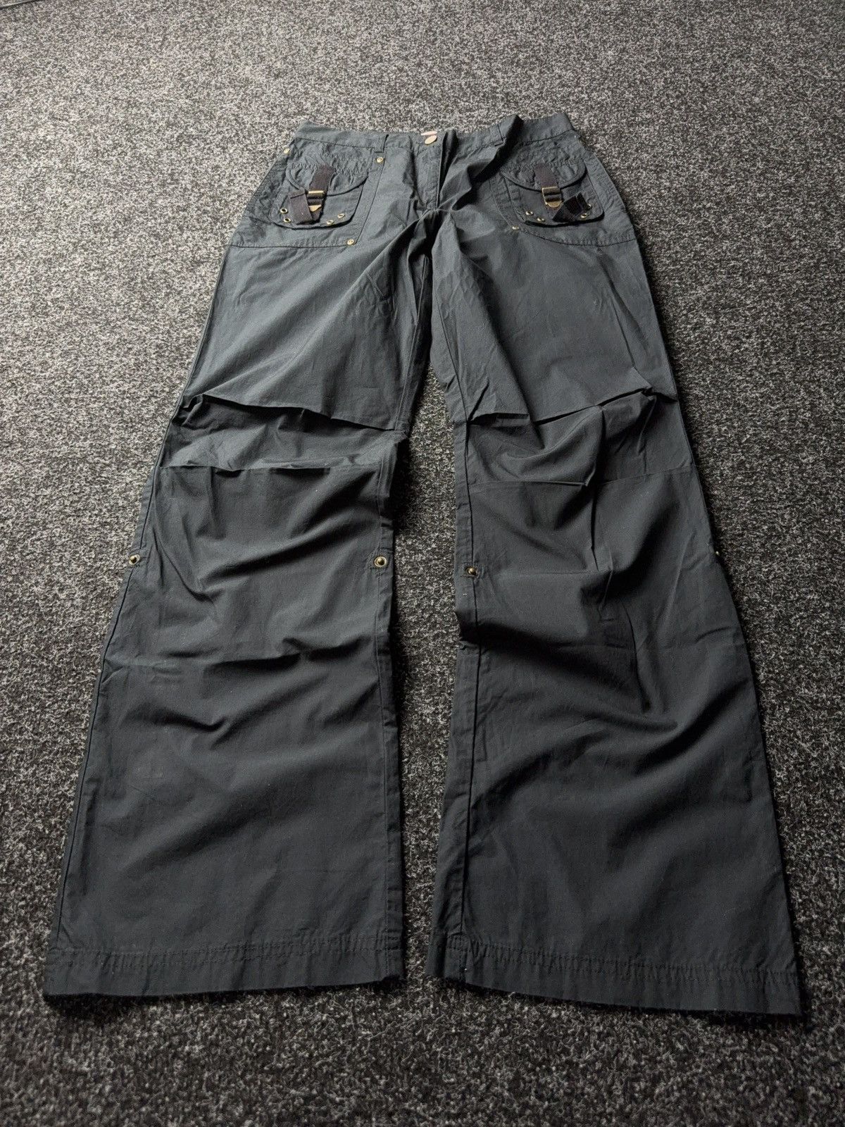 Japanese Brand Gothic Opium Punk Flared Japanese Avant Garde Pants Y2K 00s Size 30" / US 8 / IT 44 - 1 Thumbnail