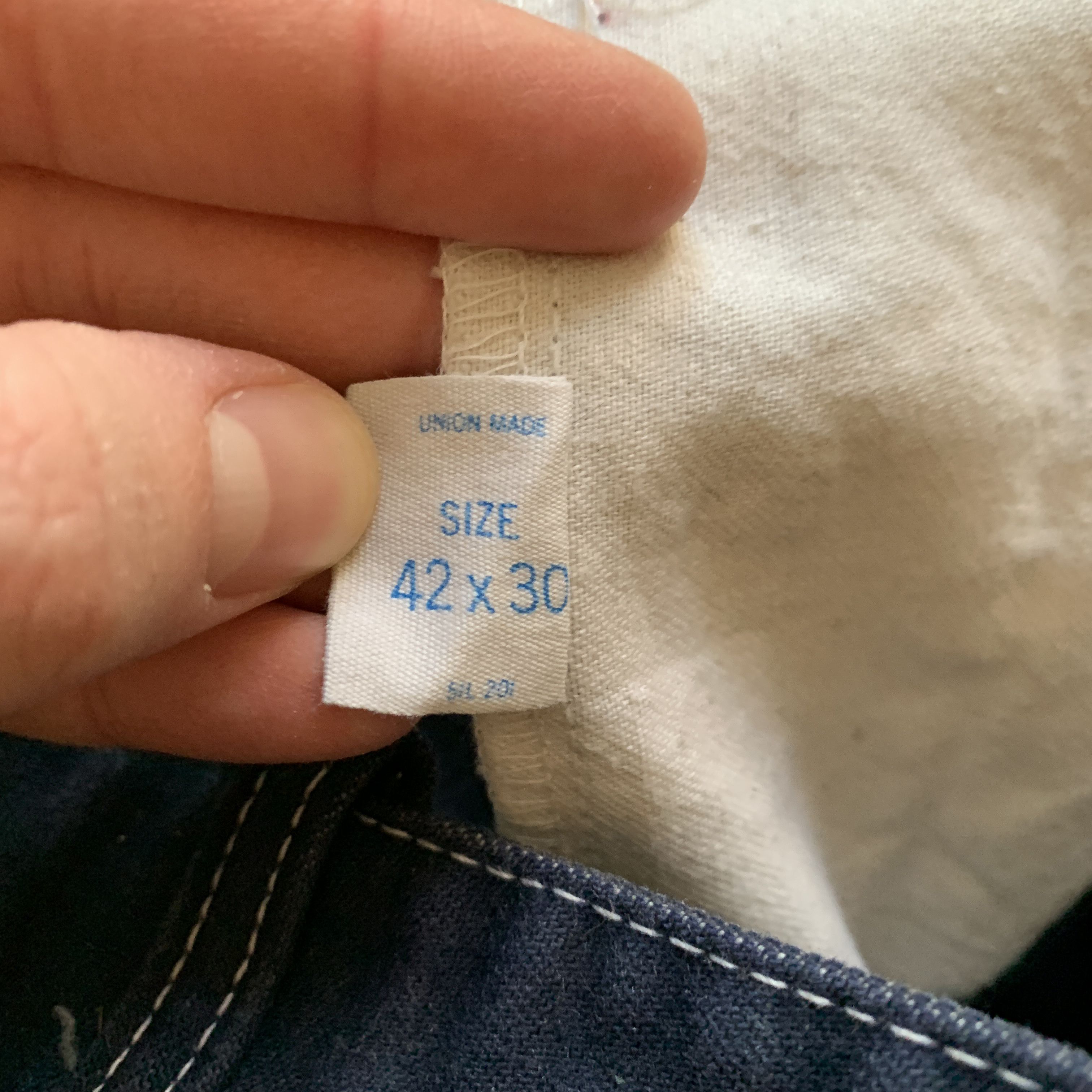 Vintage 70s Sears Carpenter / Work Pants Perma-Prest (Union Made) Size US 39 - 10 Thumbnail