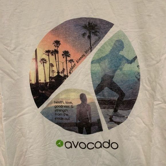 Other Avocado White Venice Health Love Crewneck T-shirt Size L / US 10 / IT 46 - 2 Thumbnail