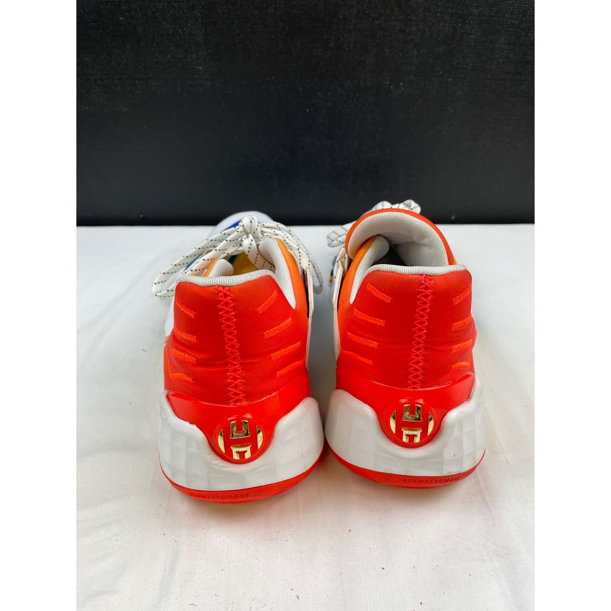Adidas Adidas Men's Harden Vol#4 Men's White Multicolor Sneakers/Sh Size US 12 / EU 45 - 3 Thumbnail