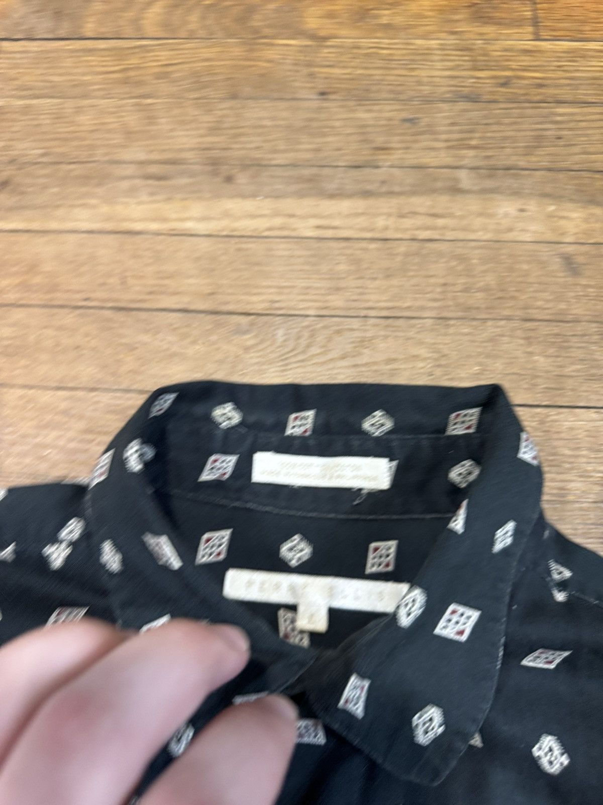 Perry Ellis Vintage Perry Ellis Patterned Button Up Shirt Size US L / EU 52-54 / 3 - 3 Thumbnail