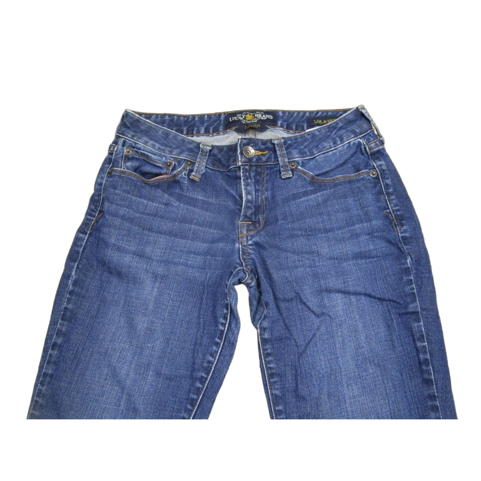 Lucky Brand Lucky Brand Jeans Women 26 Blue Lola Skinny Low Rise Denim Dark Wash Pants Slim Trousers Womens Jeans 5-Pocket Stretch Size 26" / US 2 / IT 38 - 1 Thumbnail