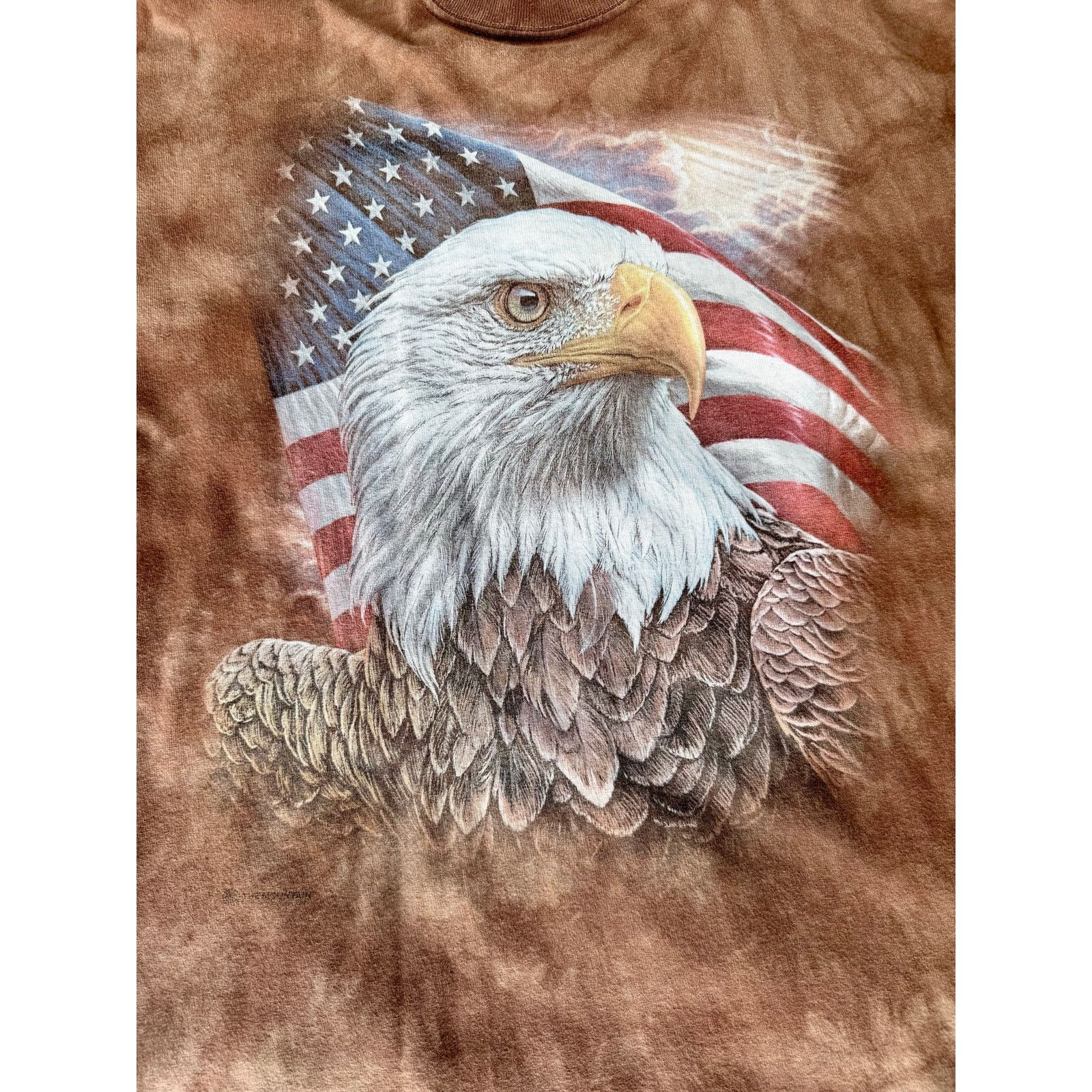 The Mountain Men’s The Mountain Brown Bald Eagle T Shirt American XL Size US XL / EU 56 / 4 - 3 Thumbnail