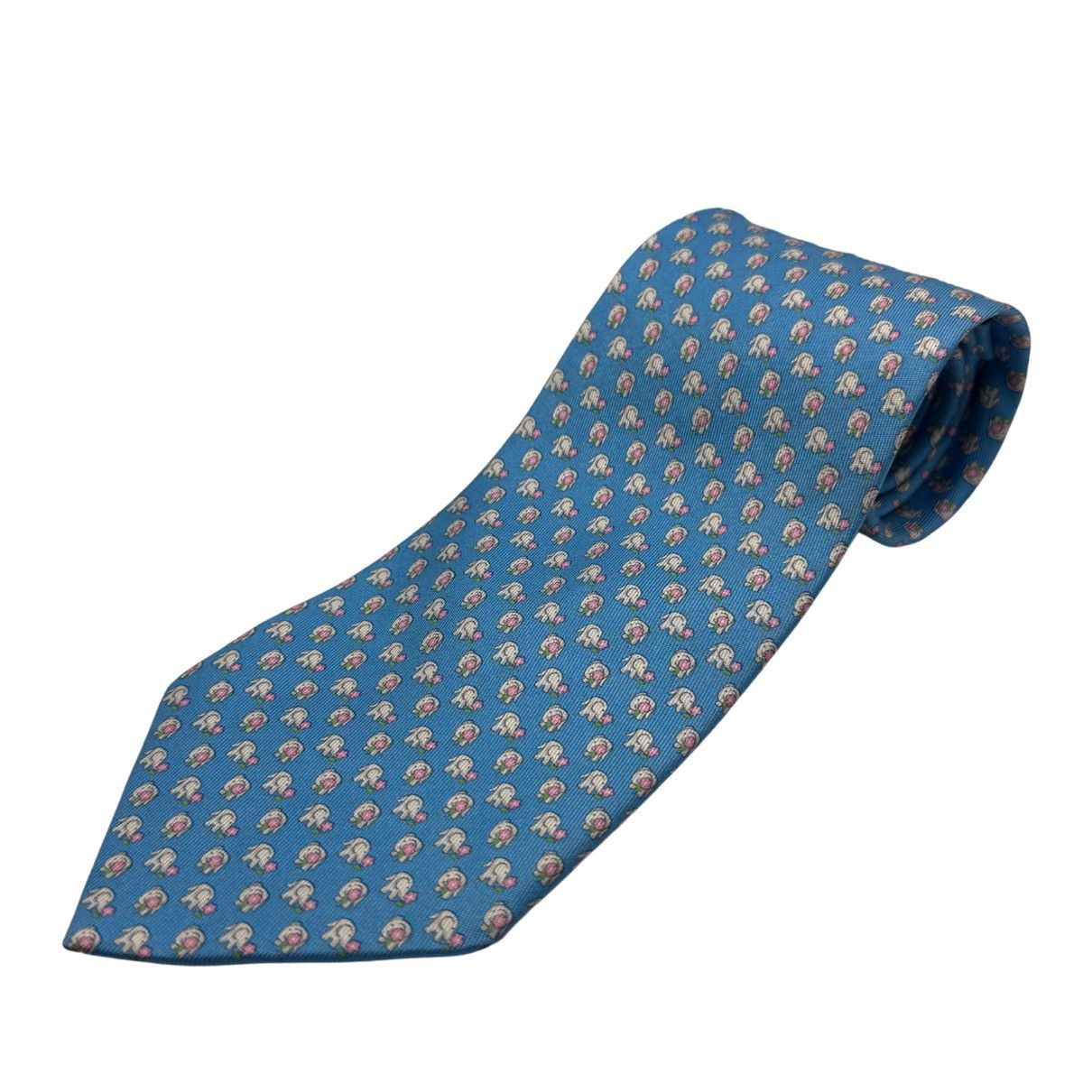 Salvatore Ferragamo Salvatore Ferragamo Silk Tie, Blue, Made in Italy, Like New Size ONE SIZE - 1 Thumbnail
