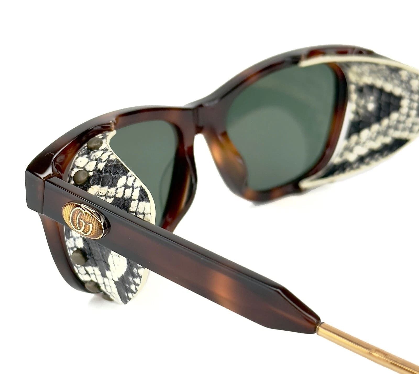 Gucci GUCCI GG0671S Guilloché 0671 Brown Blinker Sunglasses 002 Size ONE SIZE - 4 Thumbnail