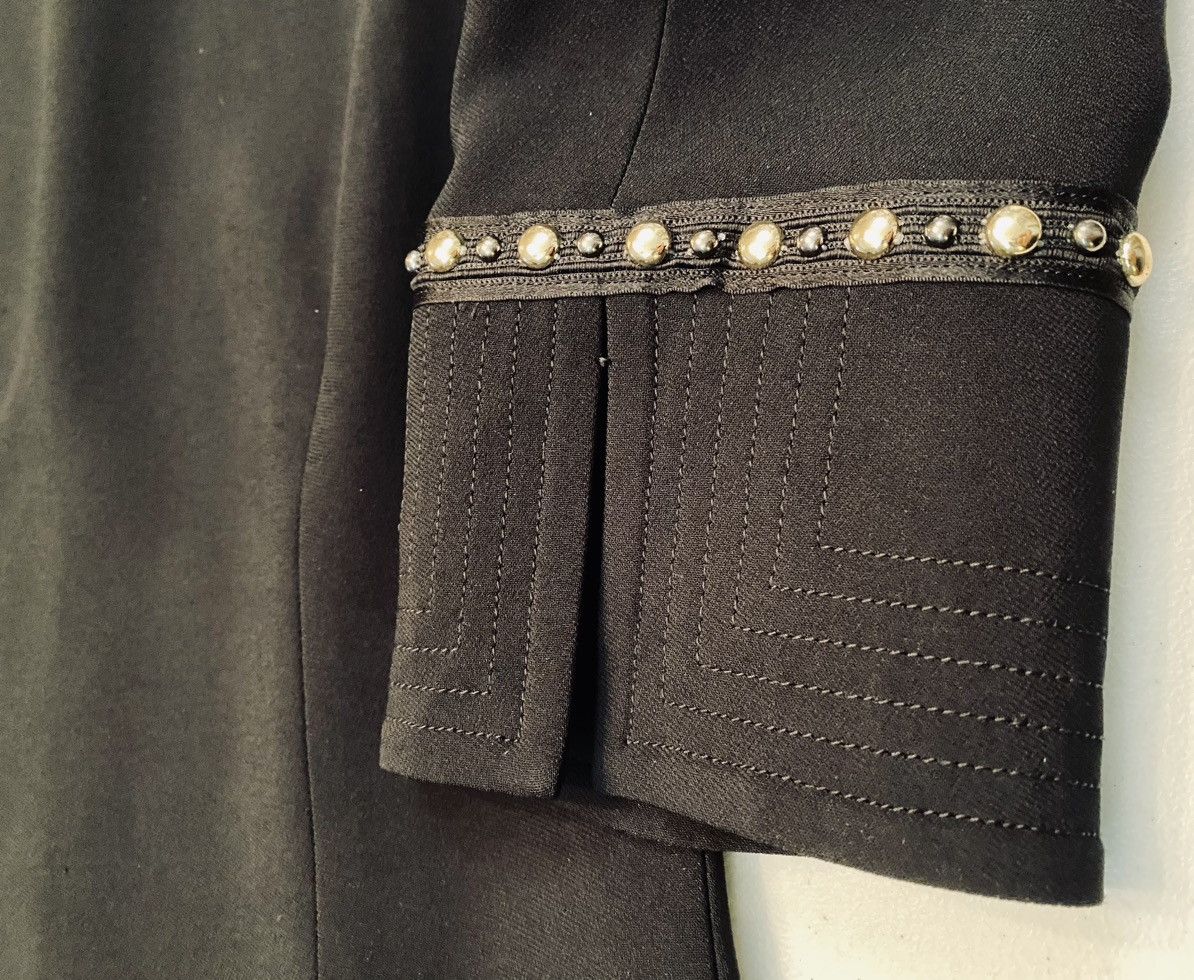 Versace Versace 🇮🇹 Black Stud Sleeve Mini Cocktail Dress Italy 38 NWT Size XS / US 0-2 / IT 36-38 - 18 Thumbnail
