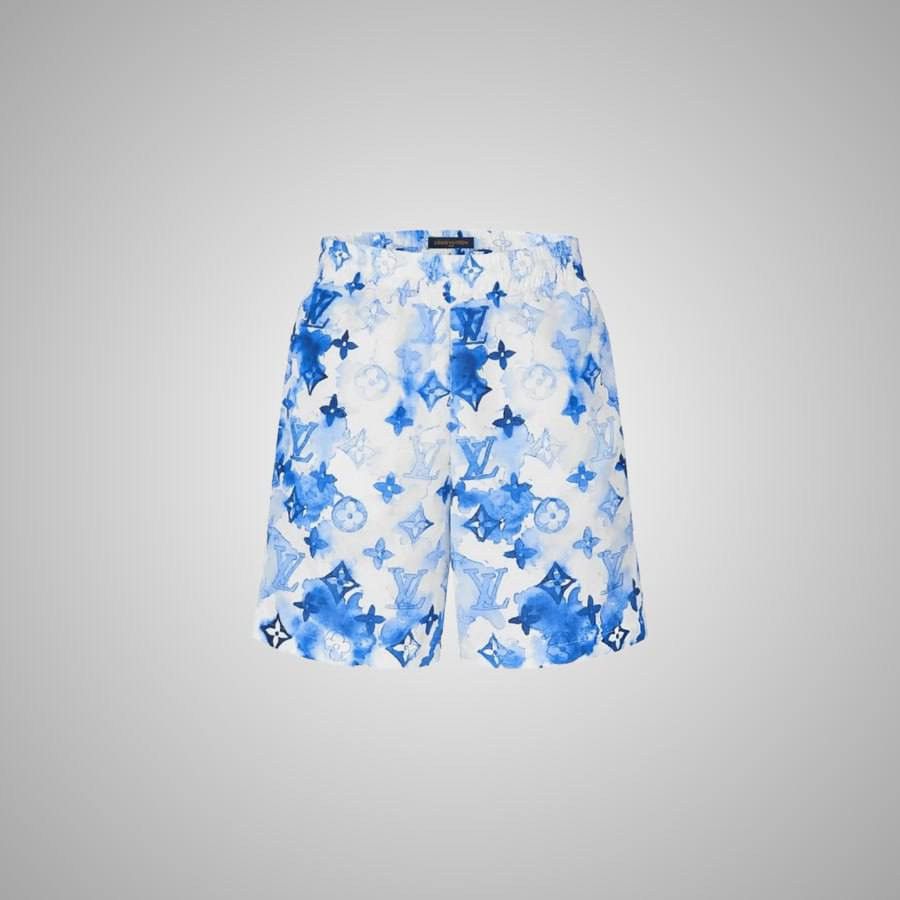 Louis Vuitton LOUIS VUITTON MONOGRAM WATERCOLOR BLUE SWIM SHORTS Size US 36 / EU 52 - 1 Thumbnail
