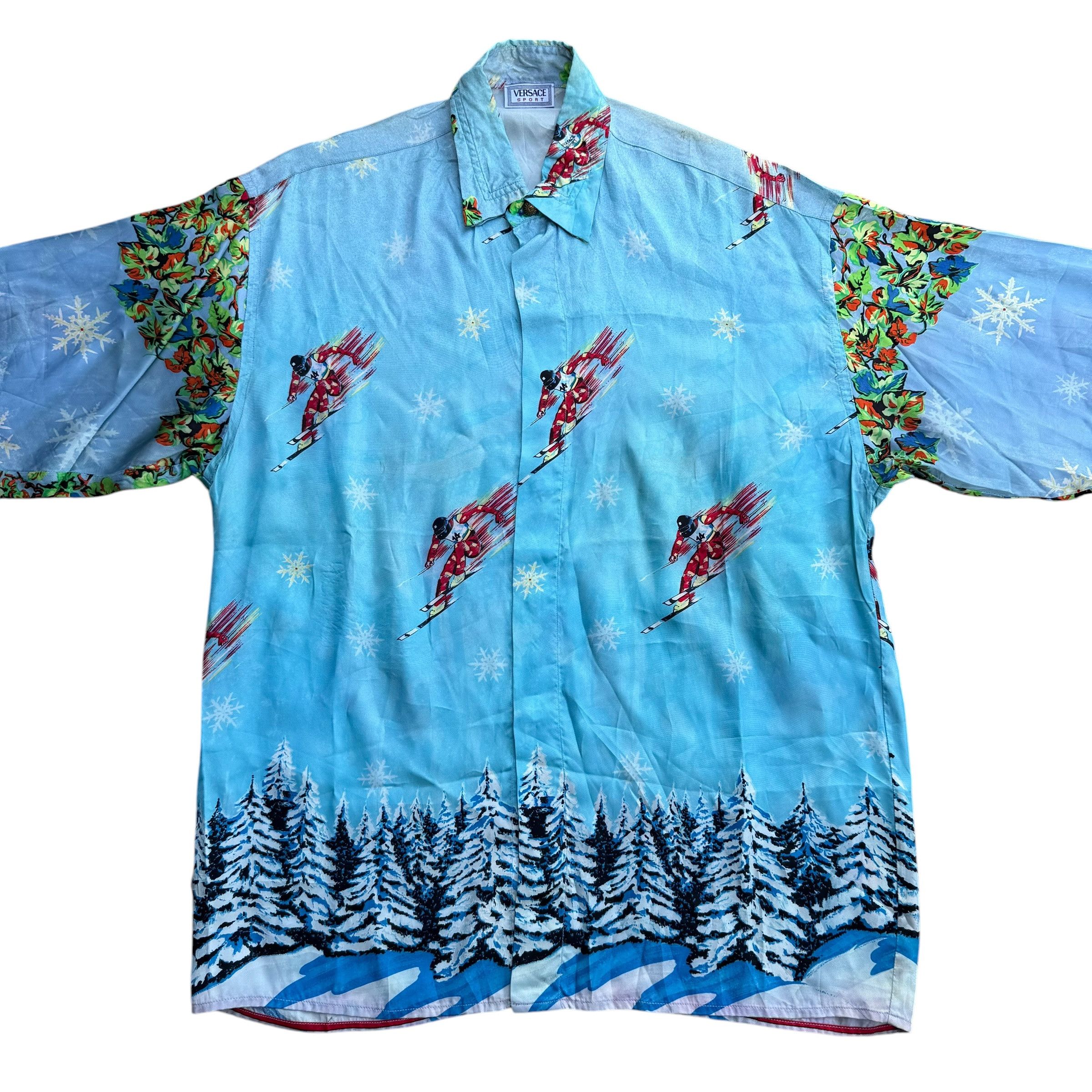 Versace Vintage Versace Sport Silk Shirt Size US M / EU 48-50 / 2 - 3 Thumbnail