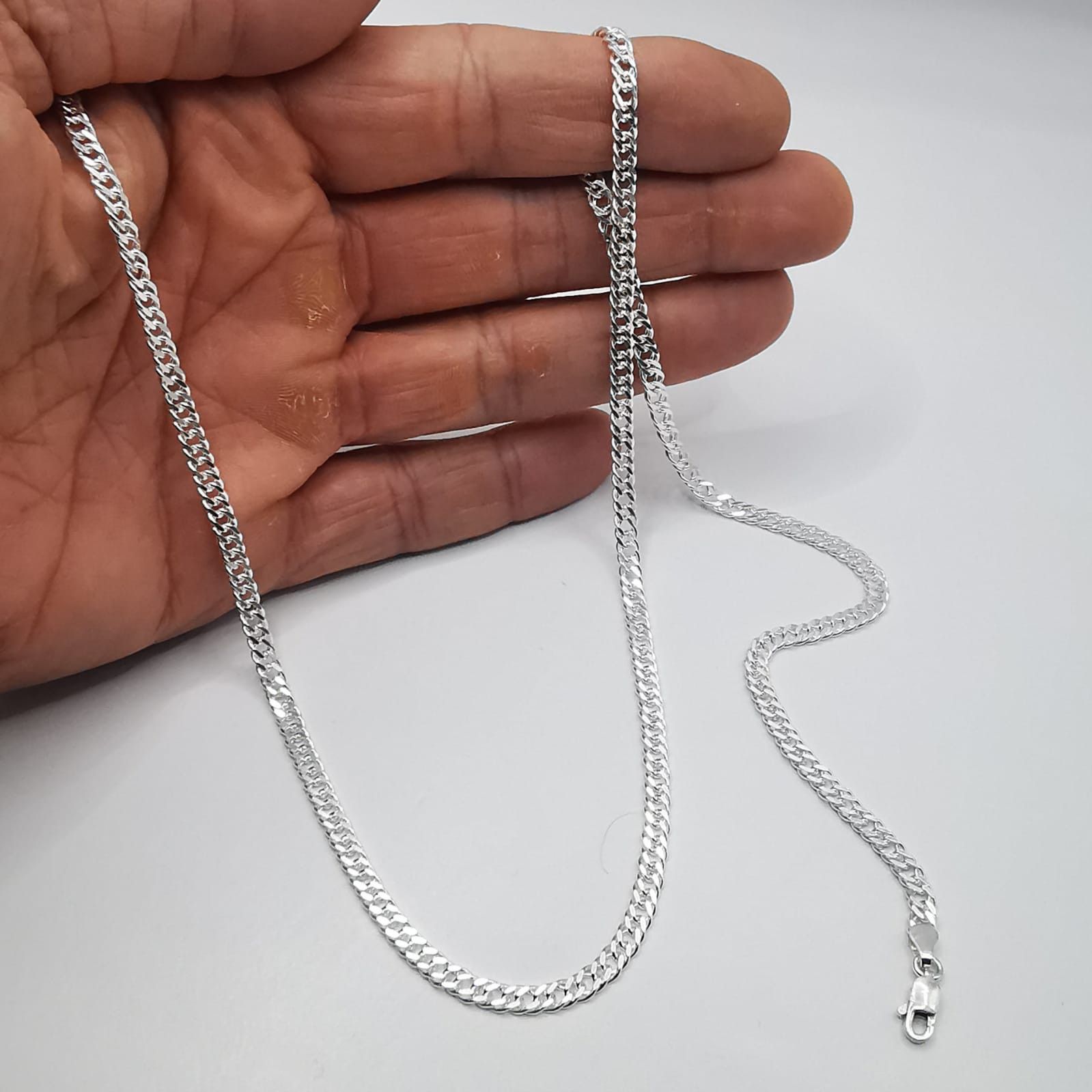 Sterling Silver Vintage Jewelry Chain, 925 Sterling Silver, Signed 13,46g Size ONE SIZE - 3 Thumbnail