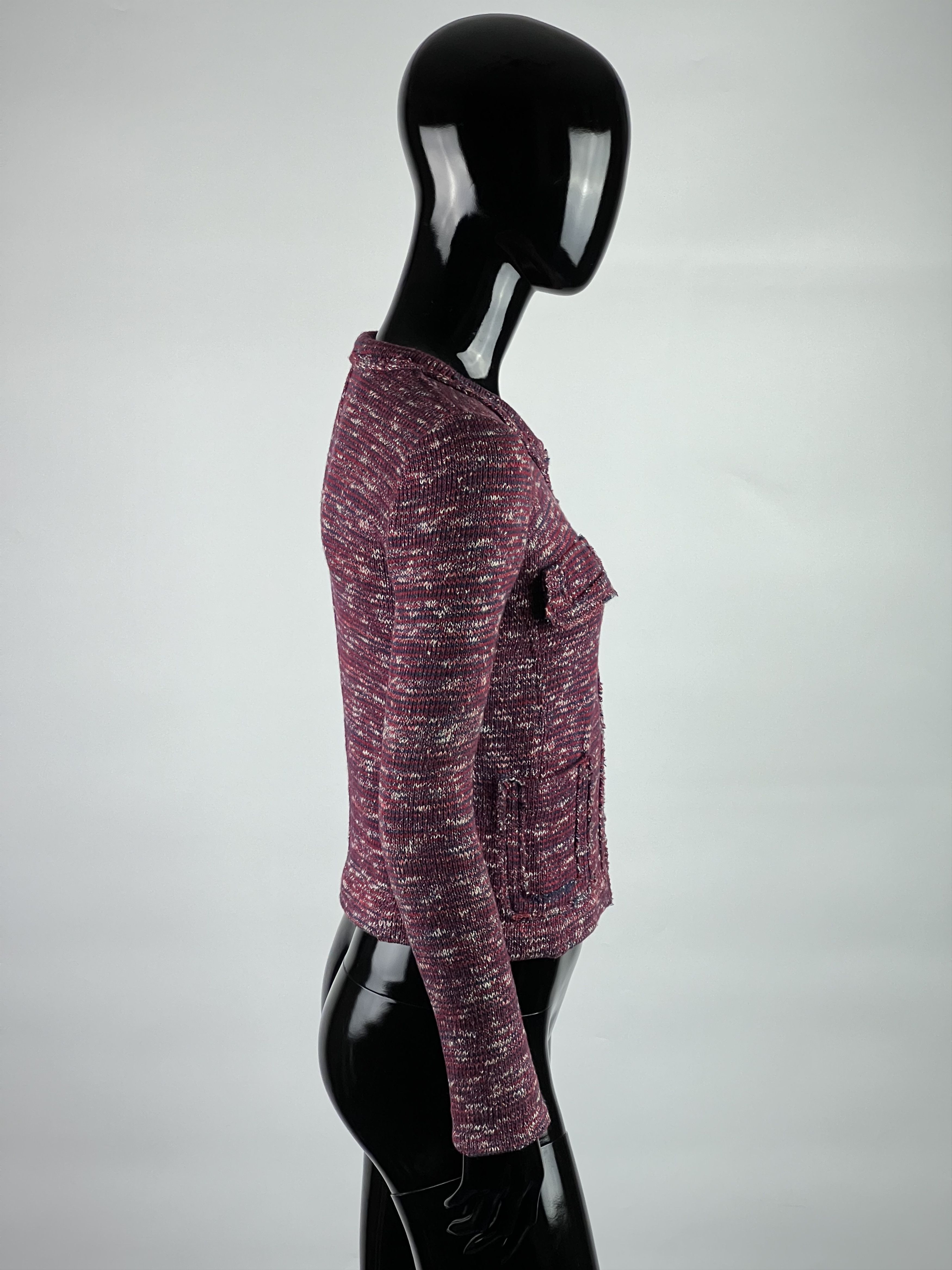 Isabel Marant × Isabel Marant Etoile Isabel Marant Jacket Cropped Marled Knit Cotton Size 36 Size XS / US 0-2 / IT 36-38 - 2 Thumbnail