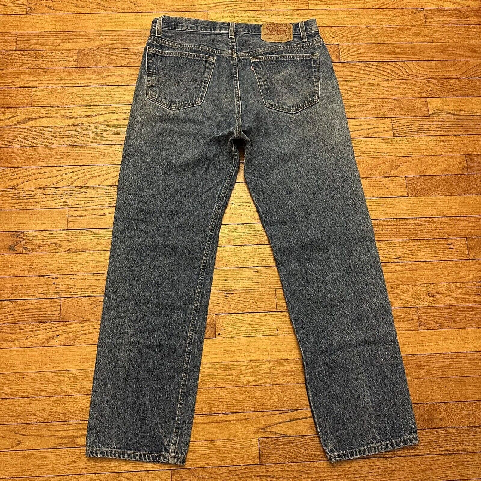 Vintage Vintage Levi’s 501 Blue Denim Jeans Size 36x34 Made In USA Size US 36 / EU 52 - 4 Thumbnail