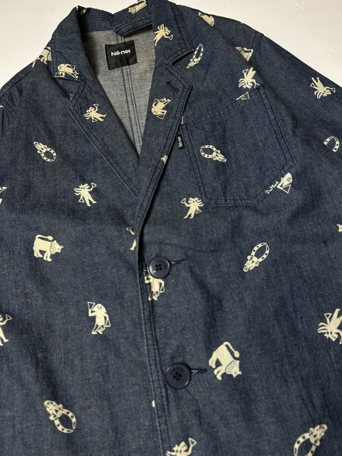 Designer × Issey Miyake × Ne-Net NE-NET DENIM STYLE LONG COAT Size S / US 4 / IT 40 - 3 Thumbnail