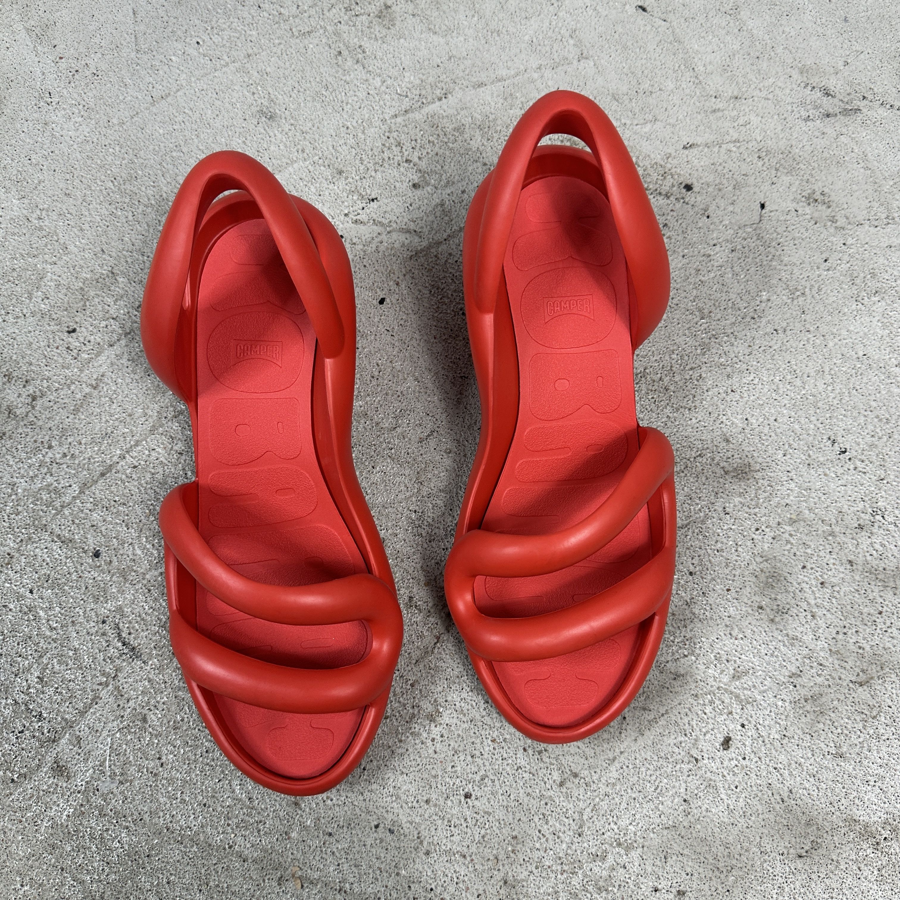 Camper × Vintage Vintage Y2K Elegant Avant Garde Camper Kobarah Rubber Heels Size US 11 / IT 41 - 6 Thumbnail