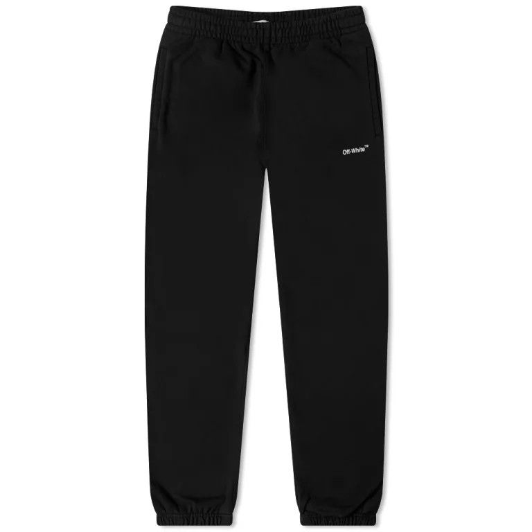 Off-White o1w1db10824 Chain Arrow Slim Sweatpants in Black Size US 34 / EU 50 - 1 Thumbnail