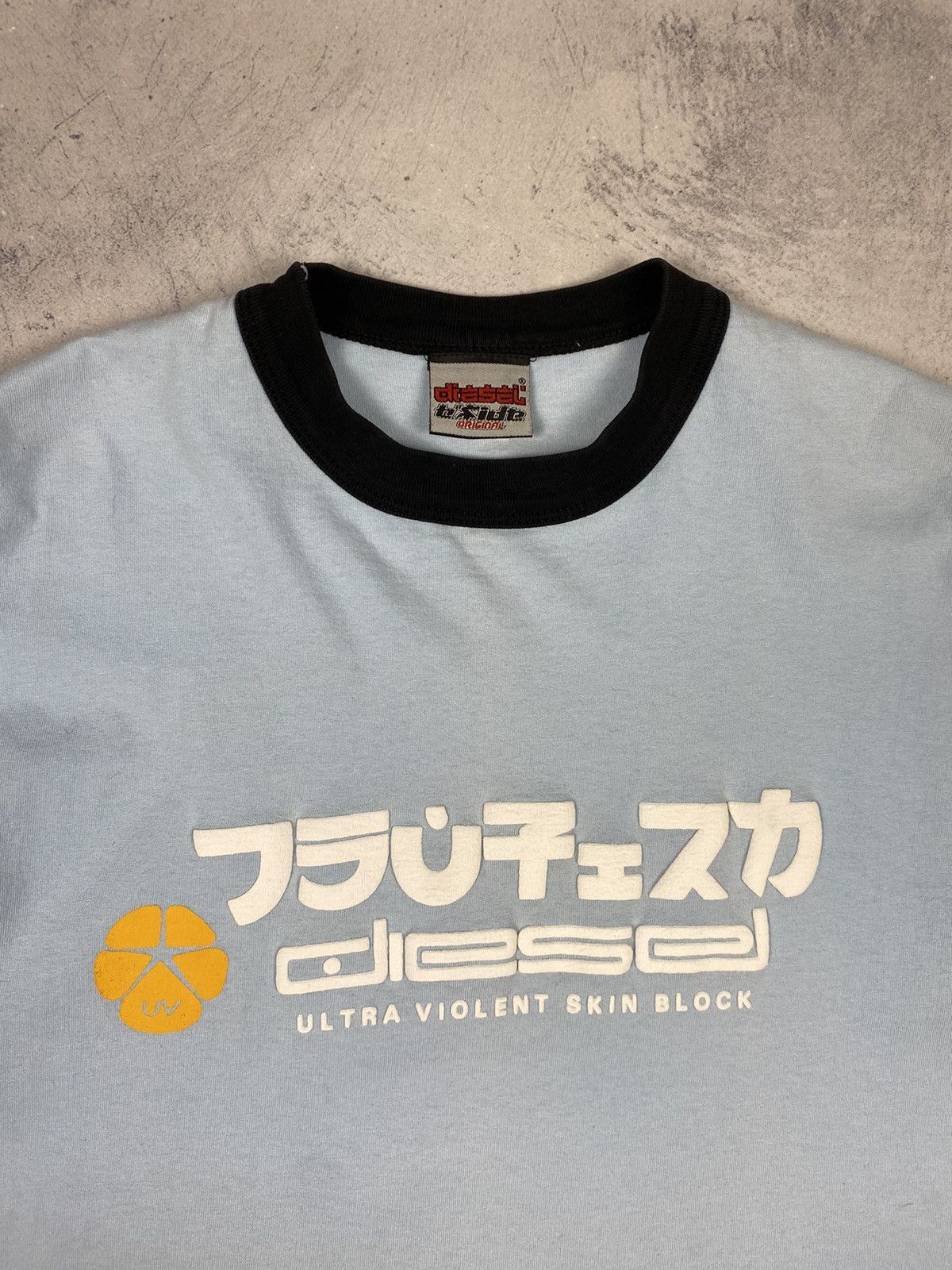 Diesel Vintage 90's Diesel Ultra Violent Skin Block T-Shirt Size XL Size US XL / EU 56 / 4 - 5 Thumbnail