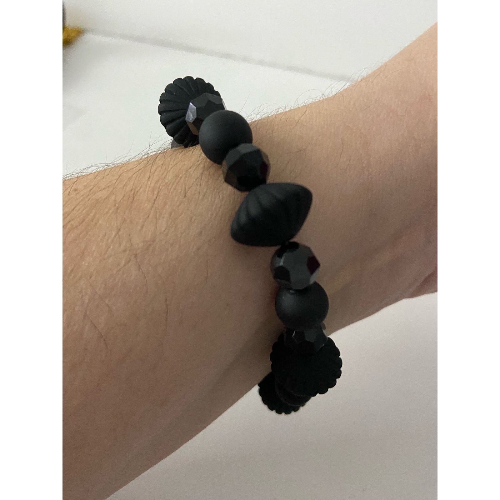 Handmade Handmade black bead bracelet Size ONE SIZE - 4 Thumbnail