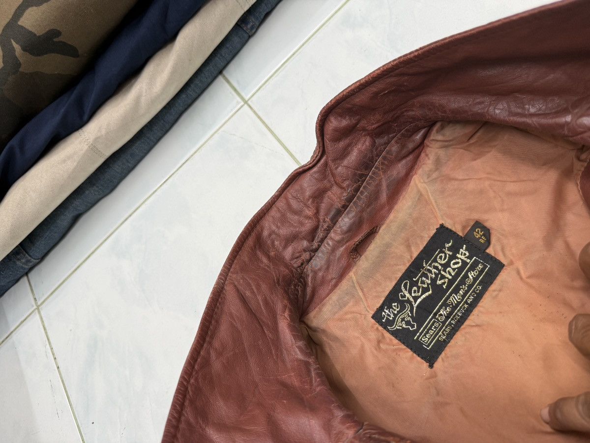 Sears 🔥🔥🔥ARCHIVE VINTAGE SEARS LEATHER JACKET Size US S / EU 44-46 / 1 - 19 Thumbnail
