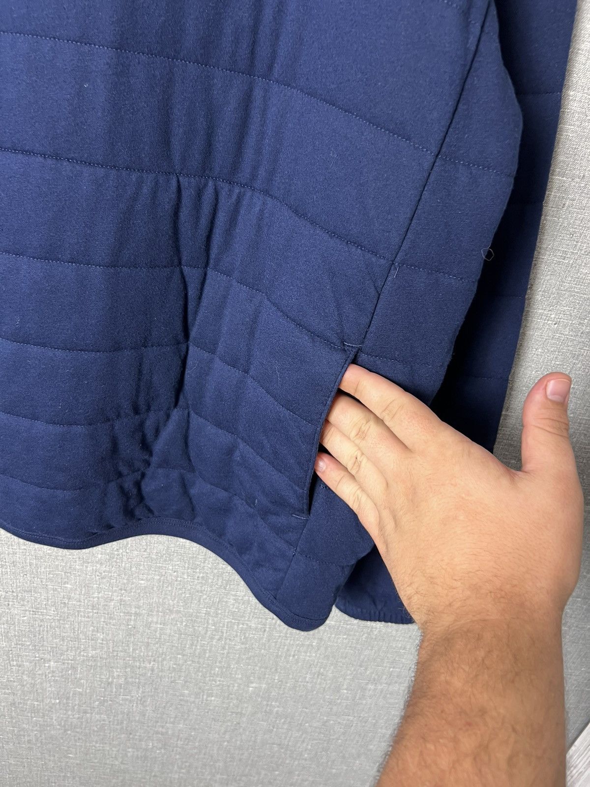 Polo Ralph Lauren × Ralph Lauren × Vintage Rare Polo Ralph Lauren Quilted Sweatshirt Size US L / EU 52-54 / 3 - 6 Thumbnail