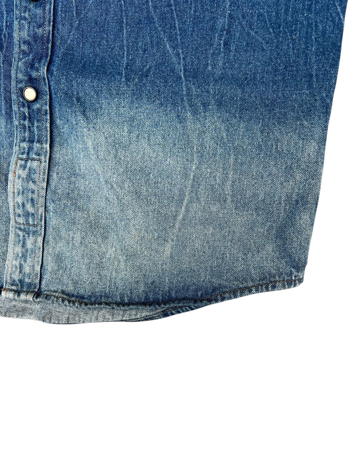 RRL Ralph Lauren RRL Mud Denim Western Shirt Size US L / EU 52-54 / 3 - 10 Thumbnail
