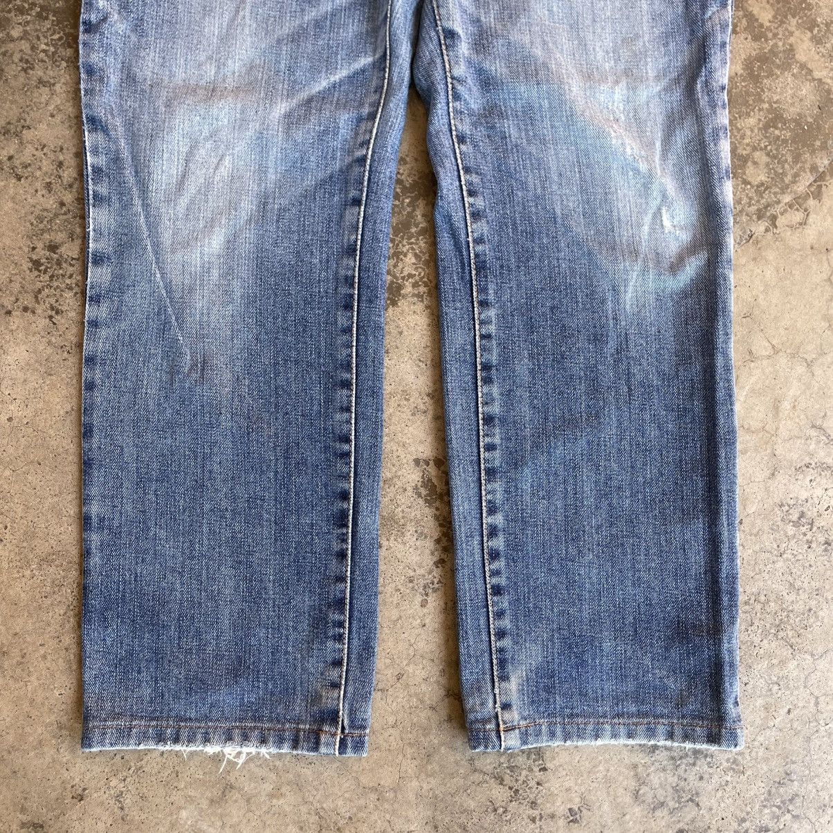 Edwin 🔥Vintage Edwin 403 Stoned Washed Ripped Distress Denim Jeans Size US 33 - 3 Thumbnail