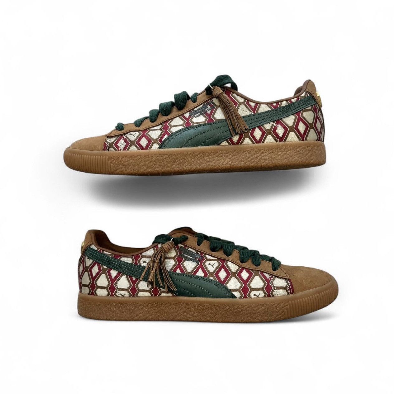 Dapper Dan Puma x Dapper Dan Men’s Clyde Sneakers - Men’s Size 10.5 Size US 10.5 / EU 43-44 - 3 Thumbnail