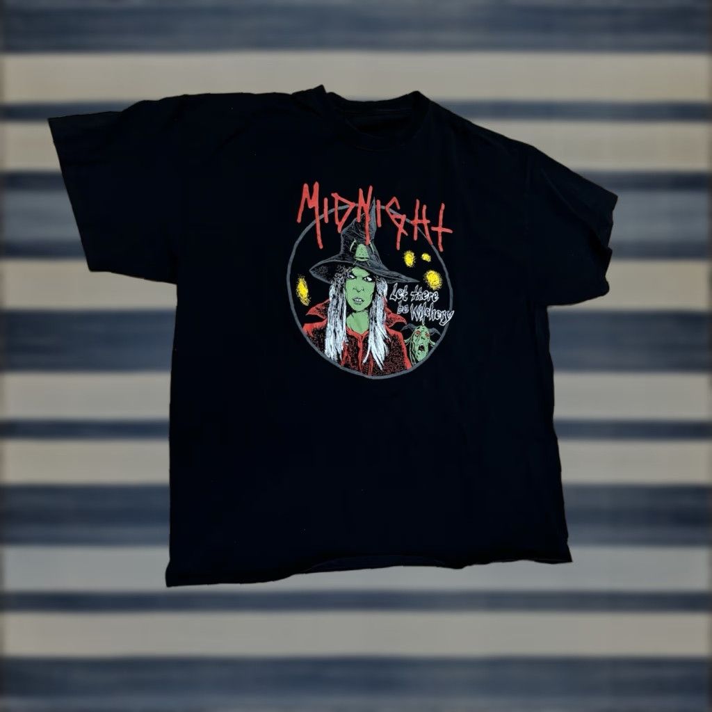 Vintage Midnight Let There Be Witchery 2022 Tour T Shirt Blasphemy and Witchery Sz XL Size US XL / EU 56 / 4 - 1 Thumbnail