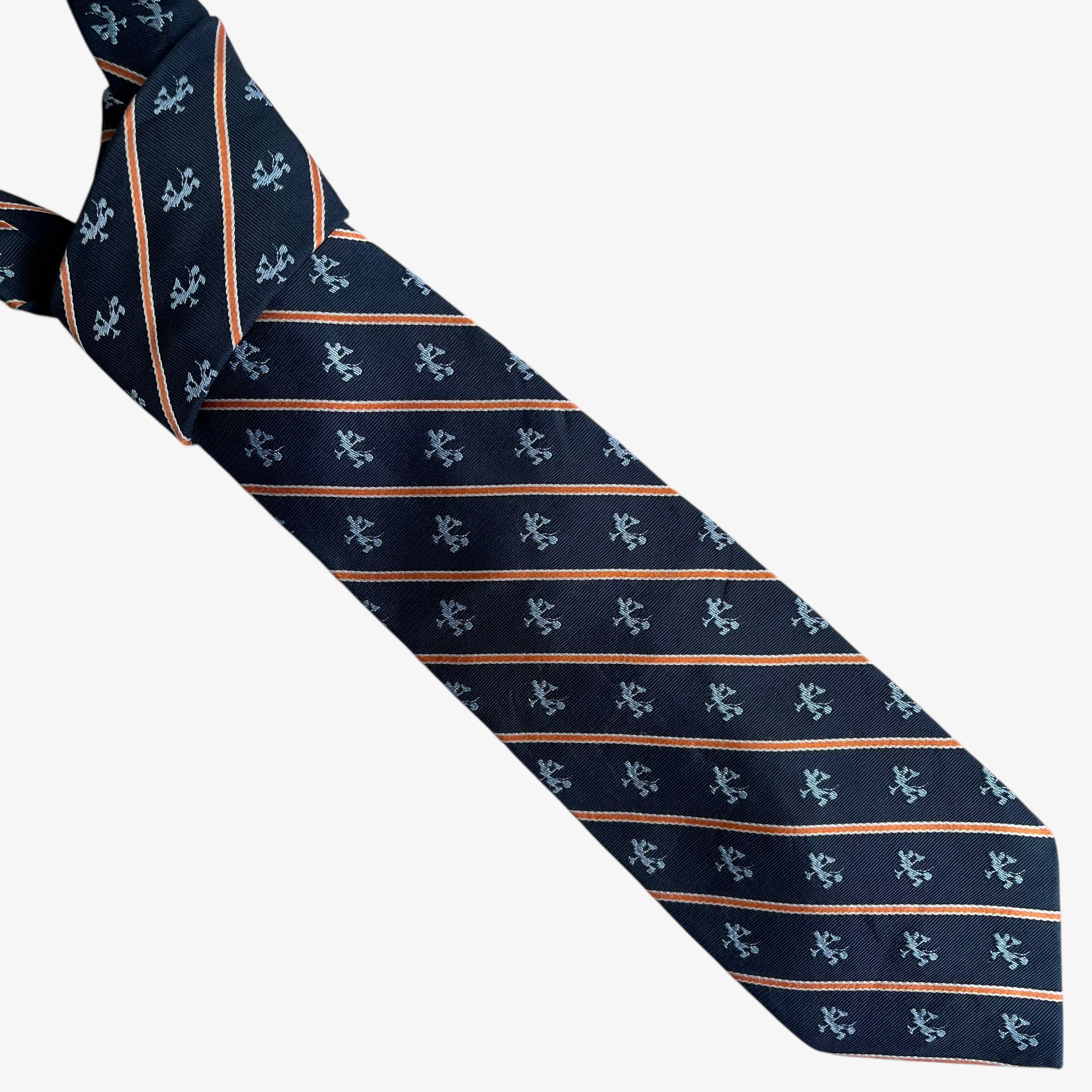 Disney Vintage 90s Disney Mickey Mouse Striped Silk Tie Size ONE SIZE - 1 Thumbnail